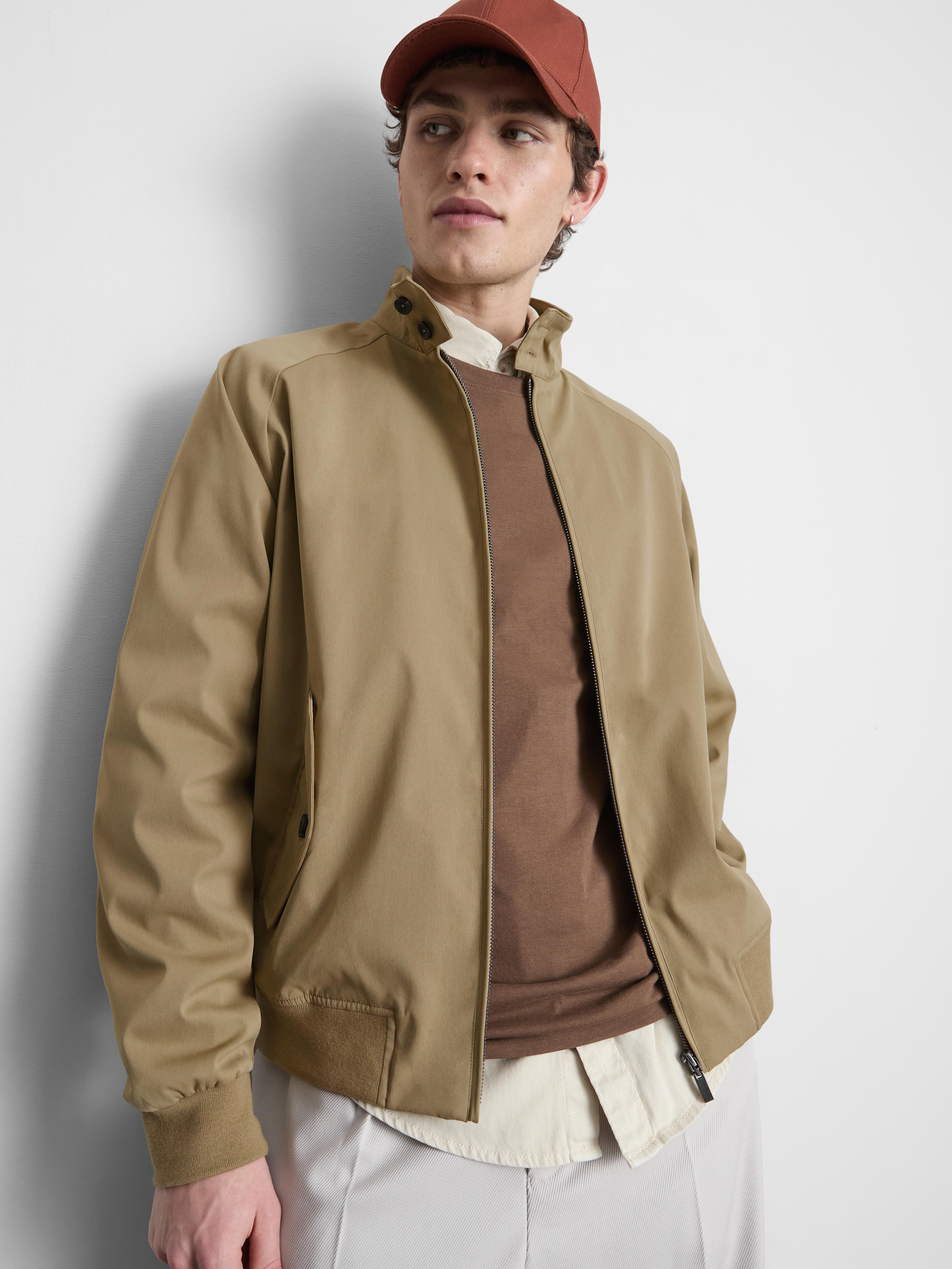 Zip-Up Harrington Jacket