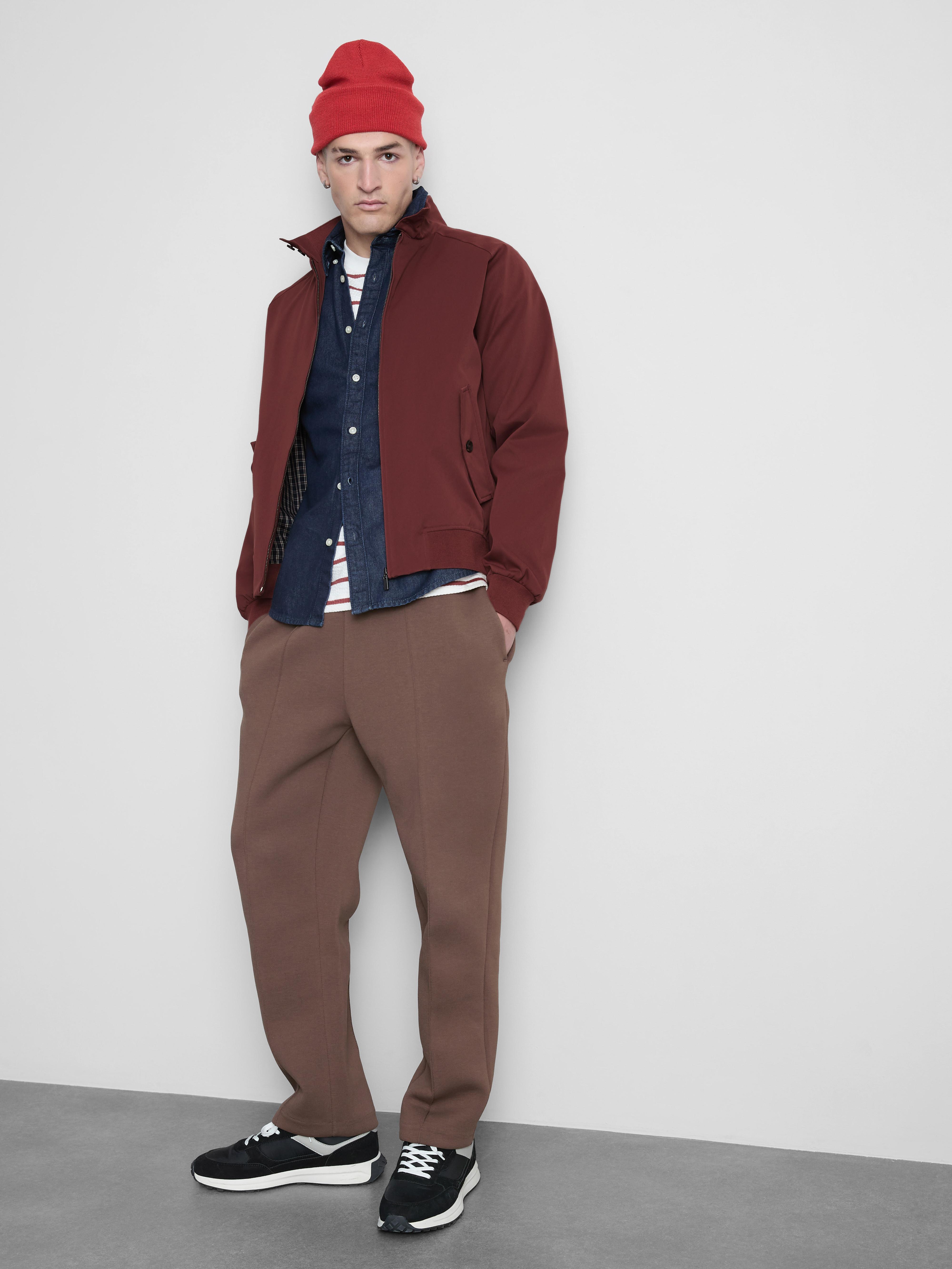 Zip-Up Harrington Jacket