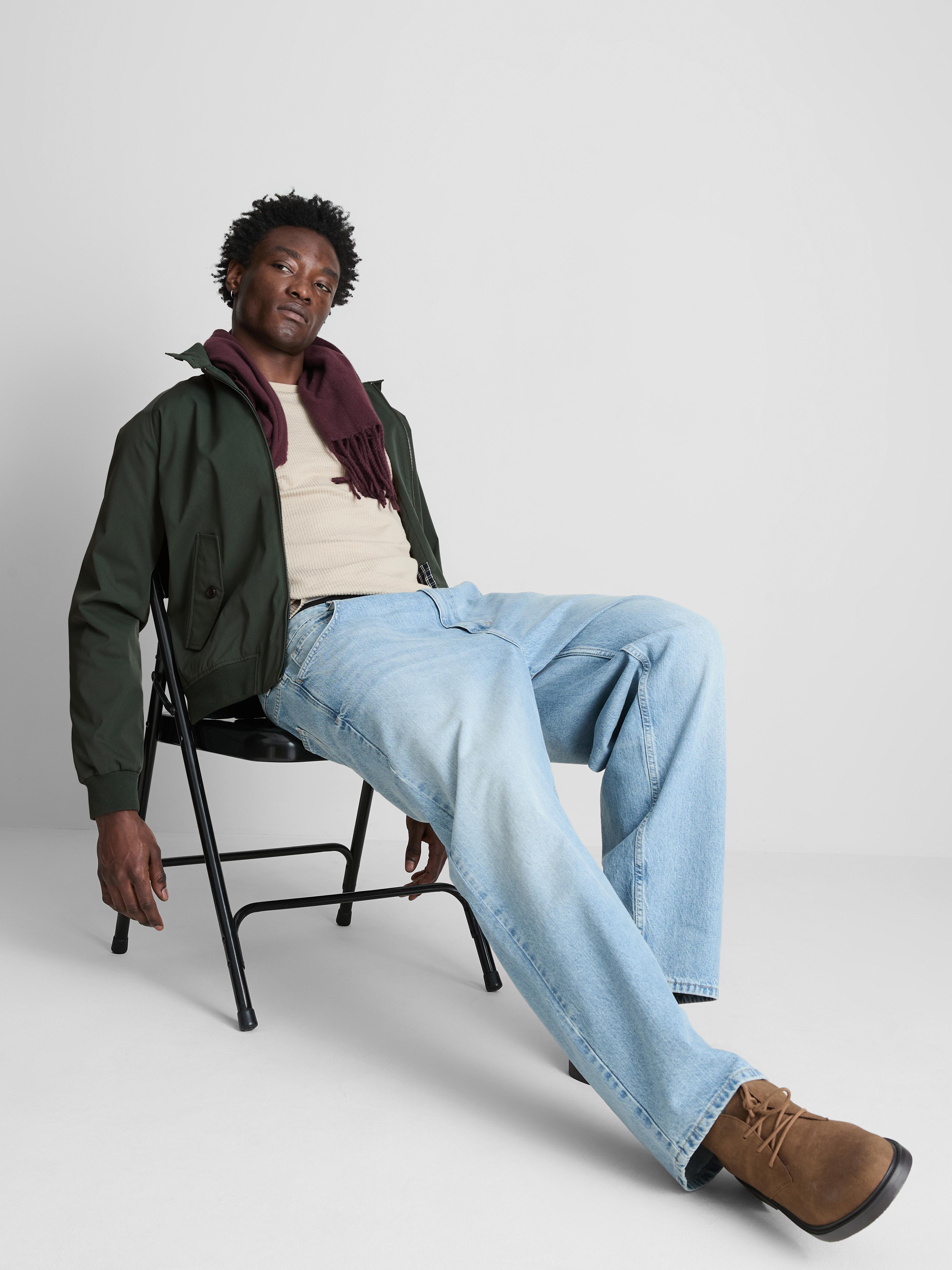 Zip-Up Harrington Jacket