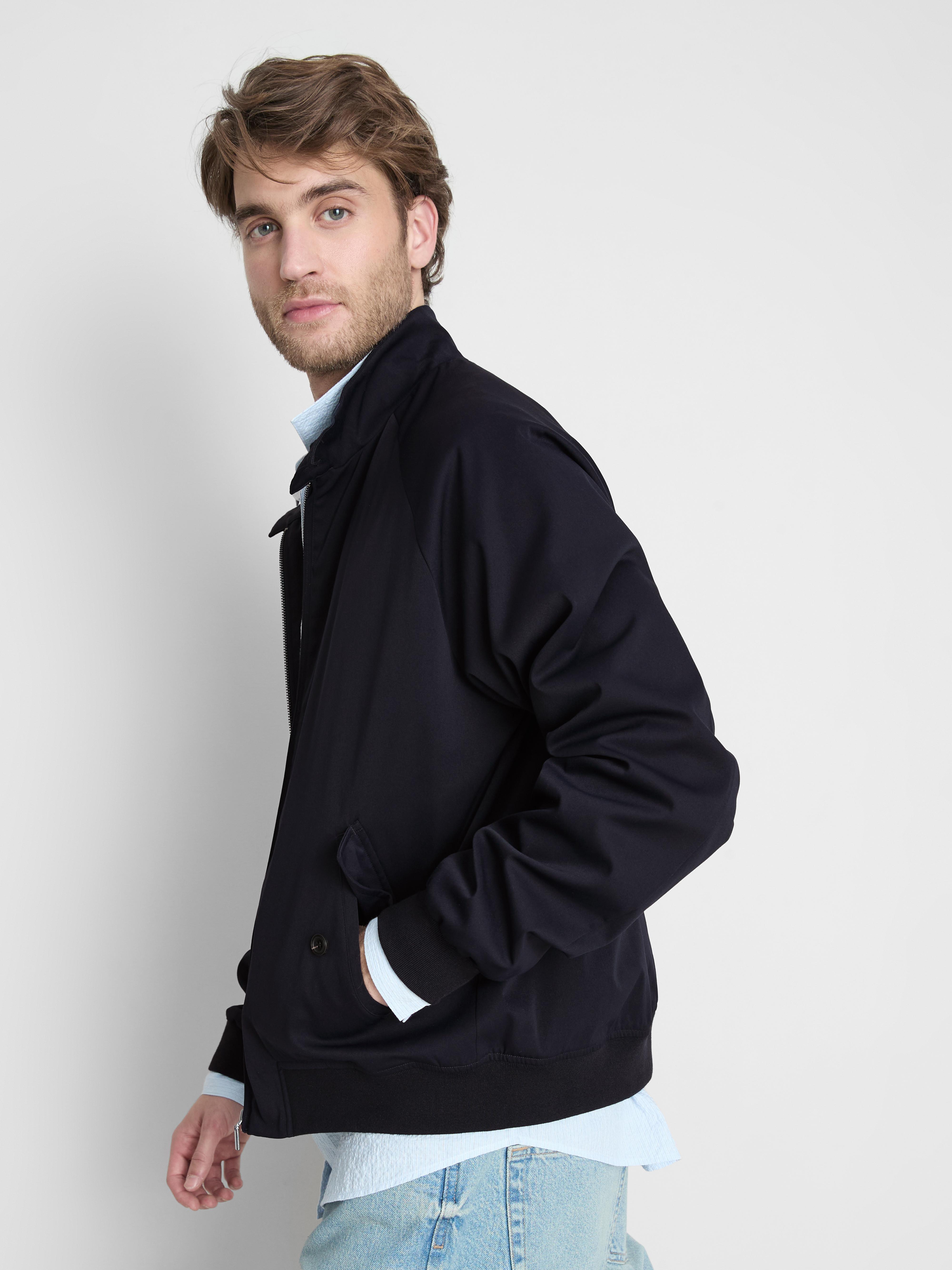 Zip-Up Harrington Jacket