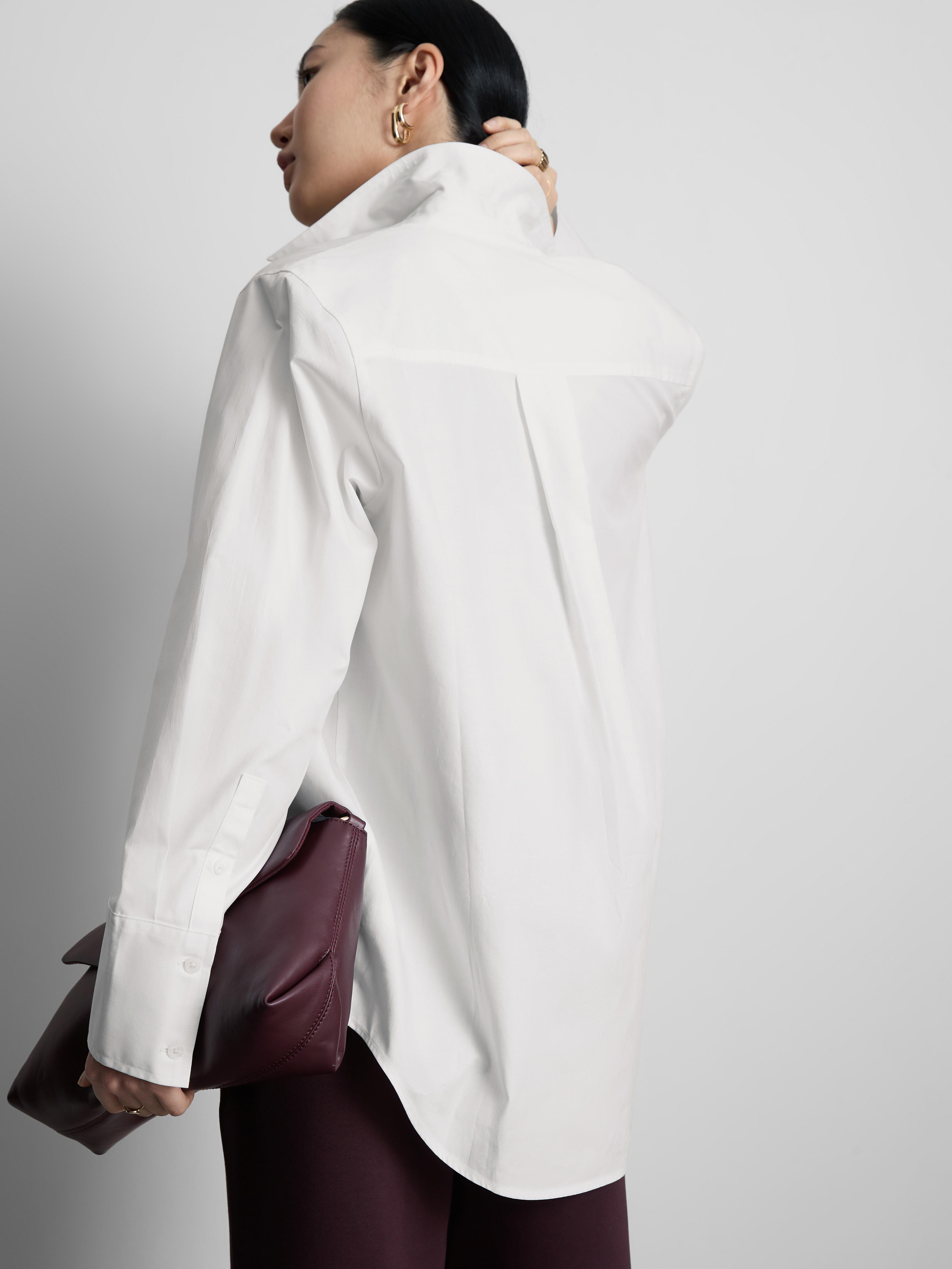 Women's White The Edit Poplin Shirt
