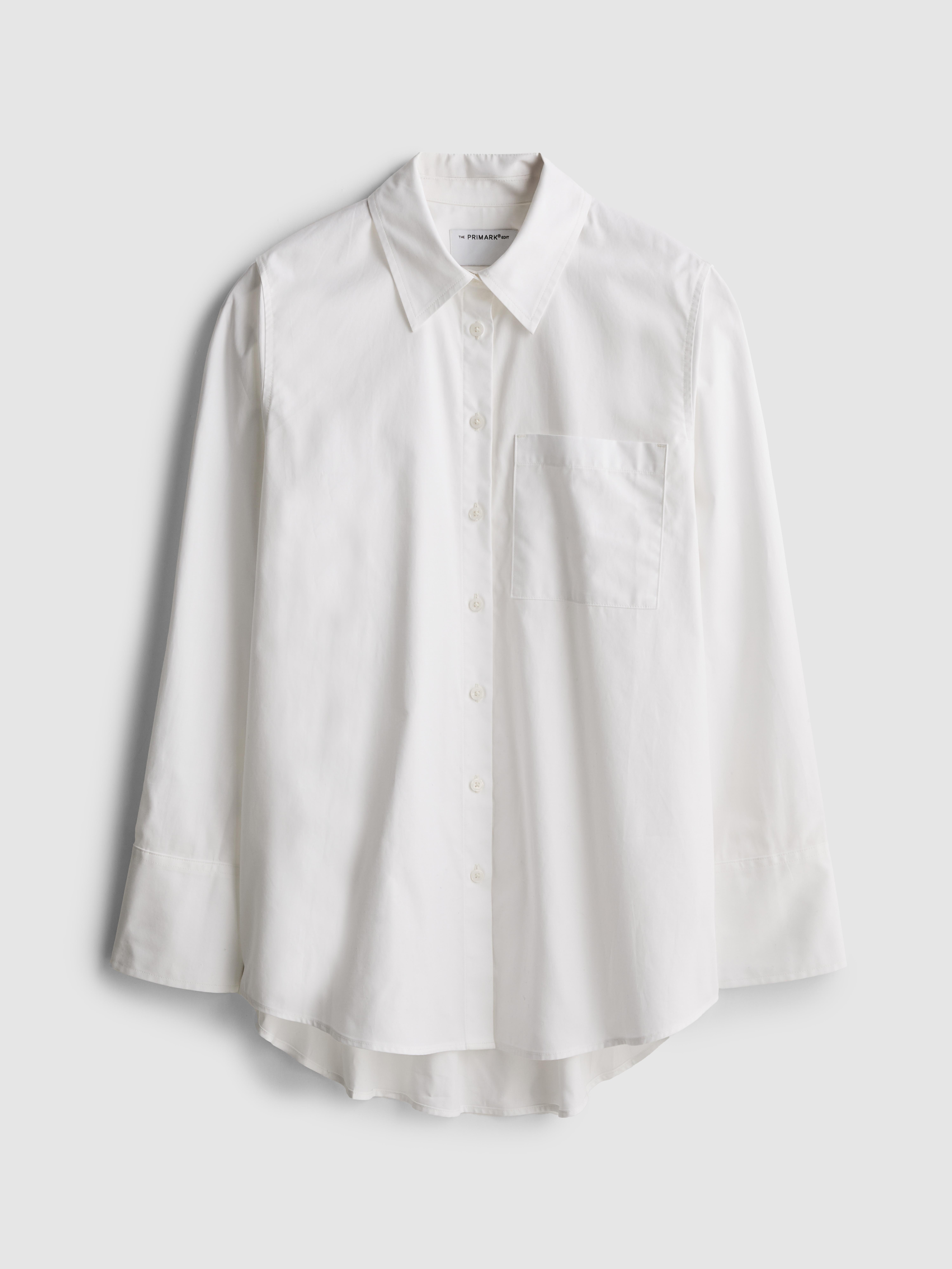 Women's White The Edit Poplin Shirt