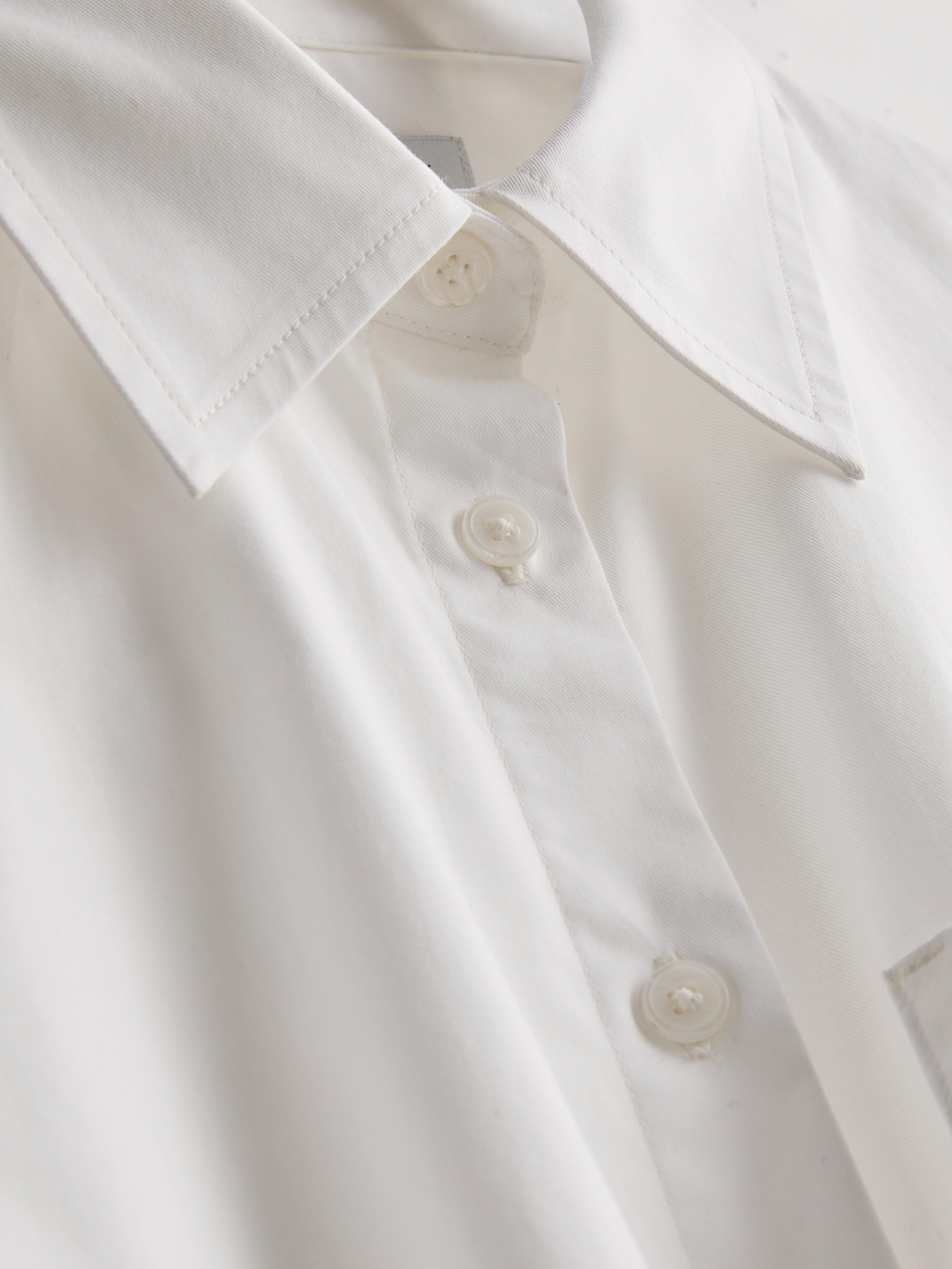 Women's White The Edit Poplin Shirt