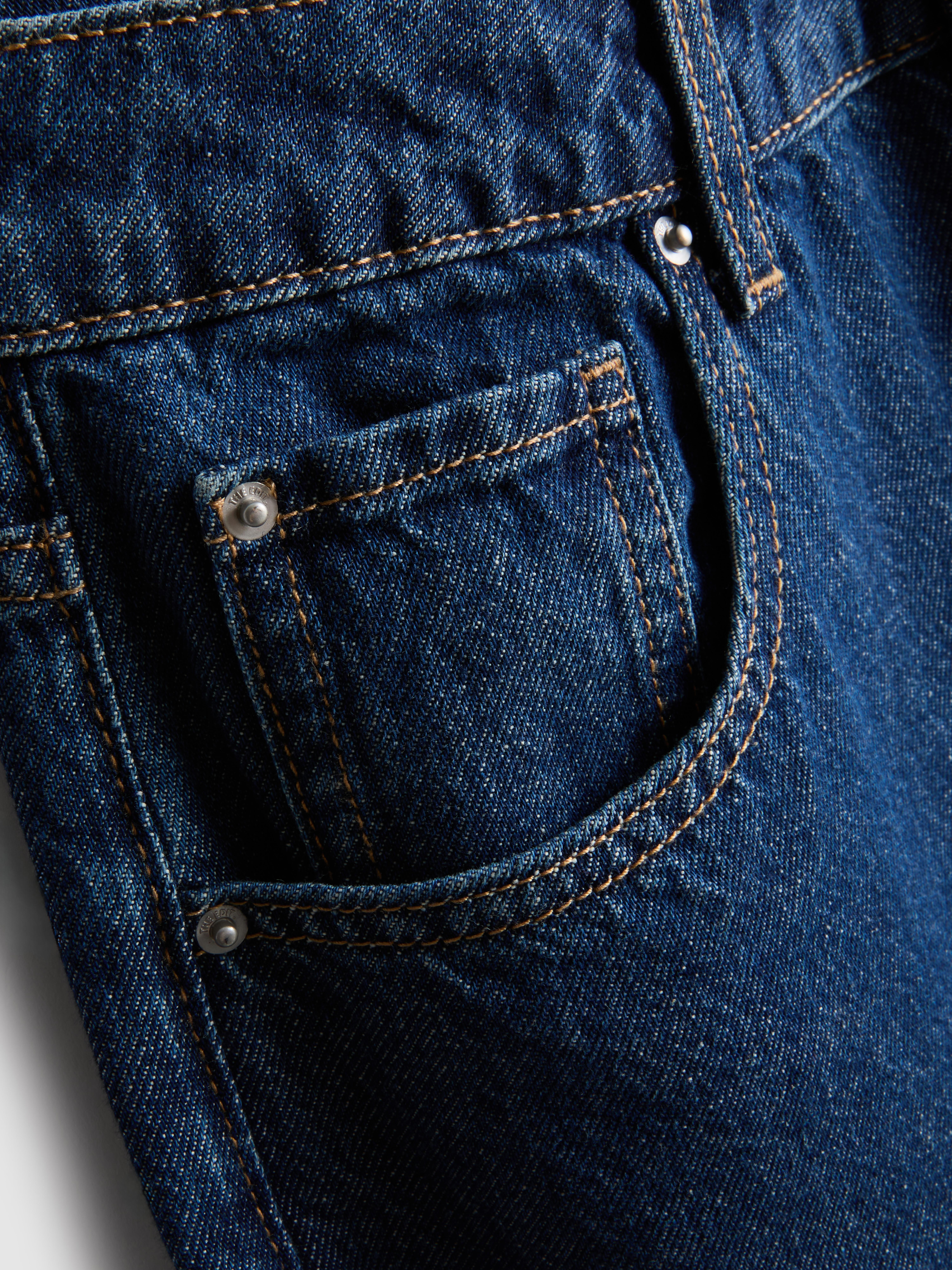 The Edit Straight-Leg Cotton Denim Jeans