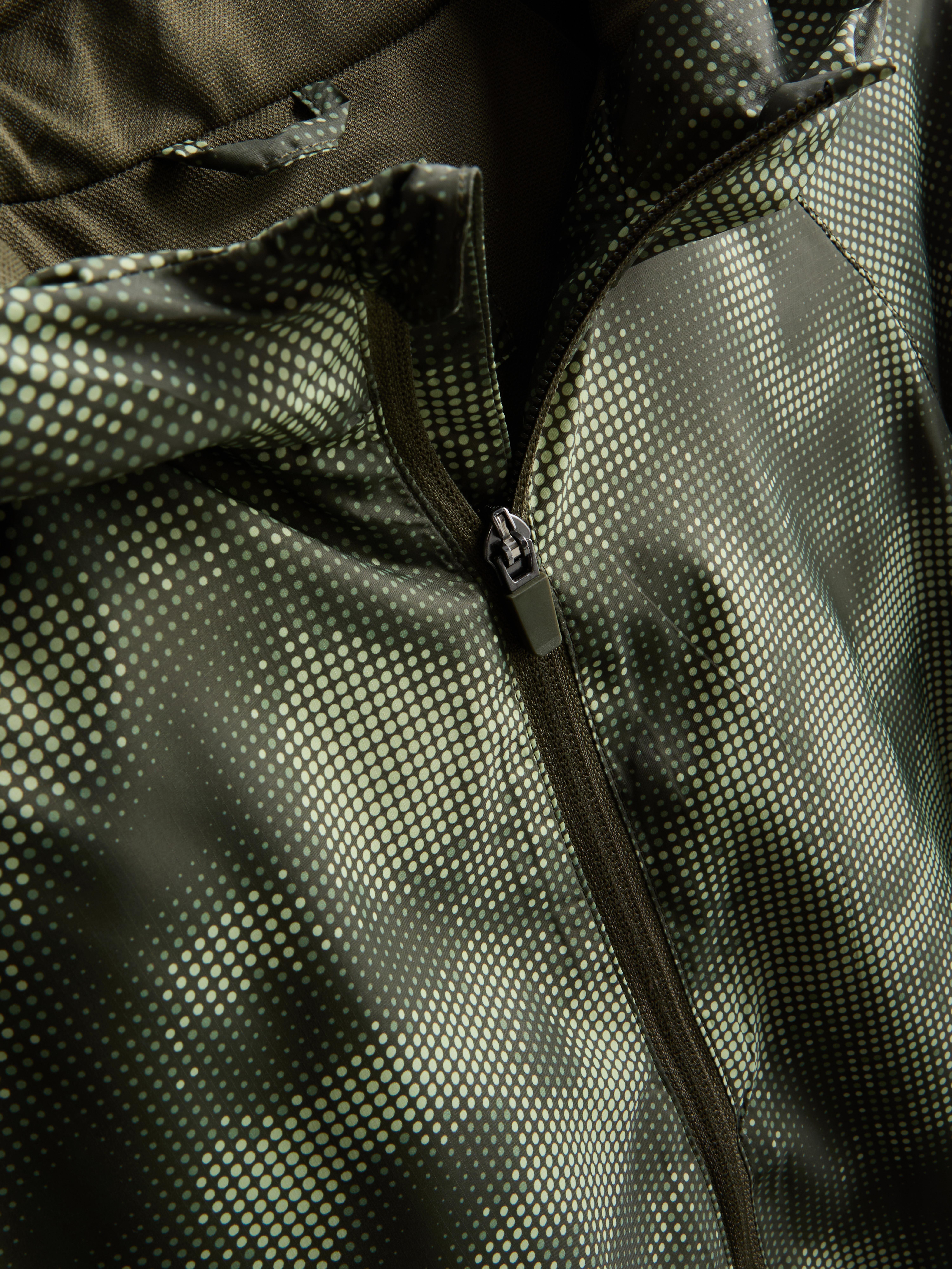 Boys Green 7-15yrs | Camouflage Print Zip-Up Sports Jacket