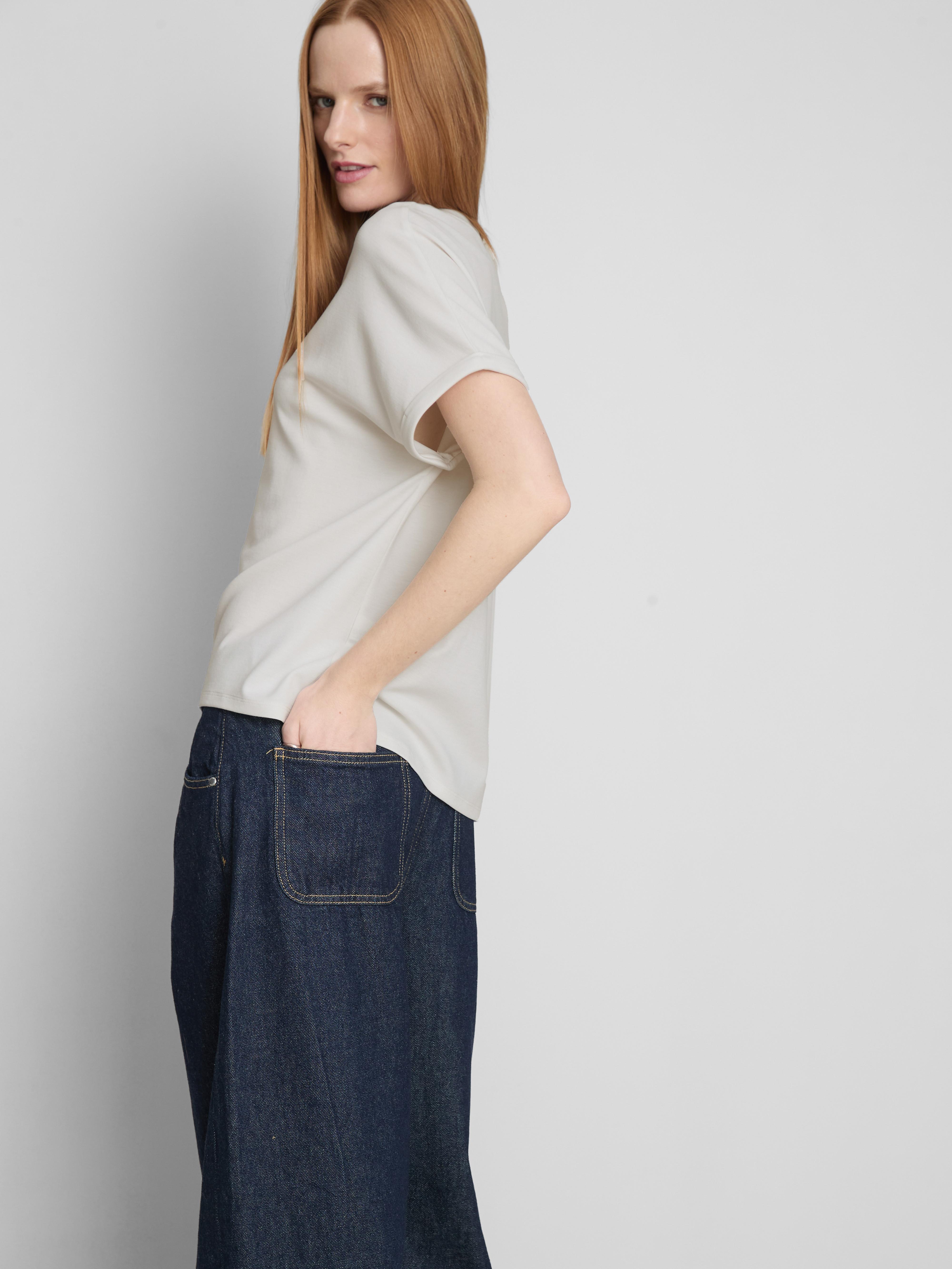 The Edit Seam-Detail Tee