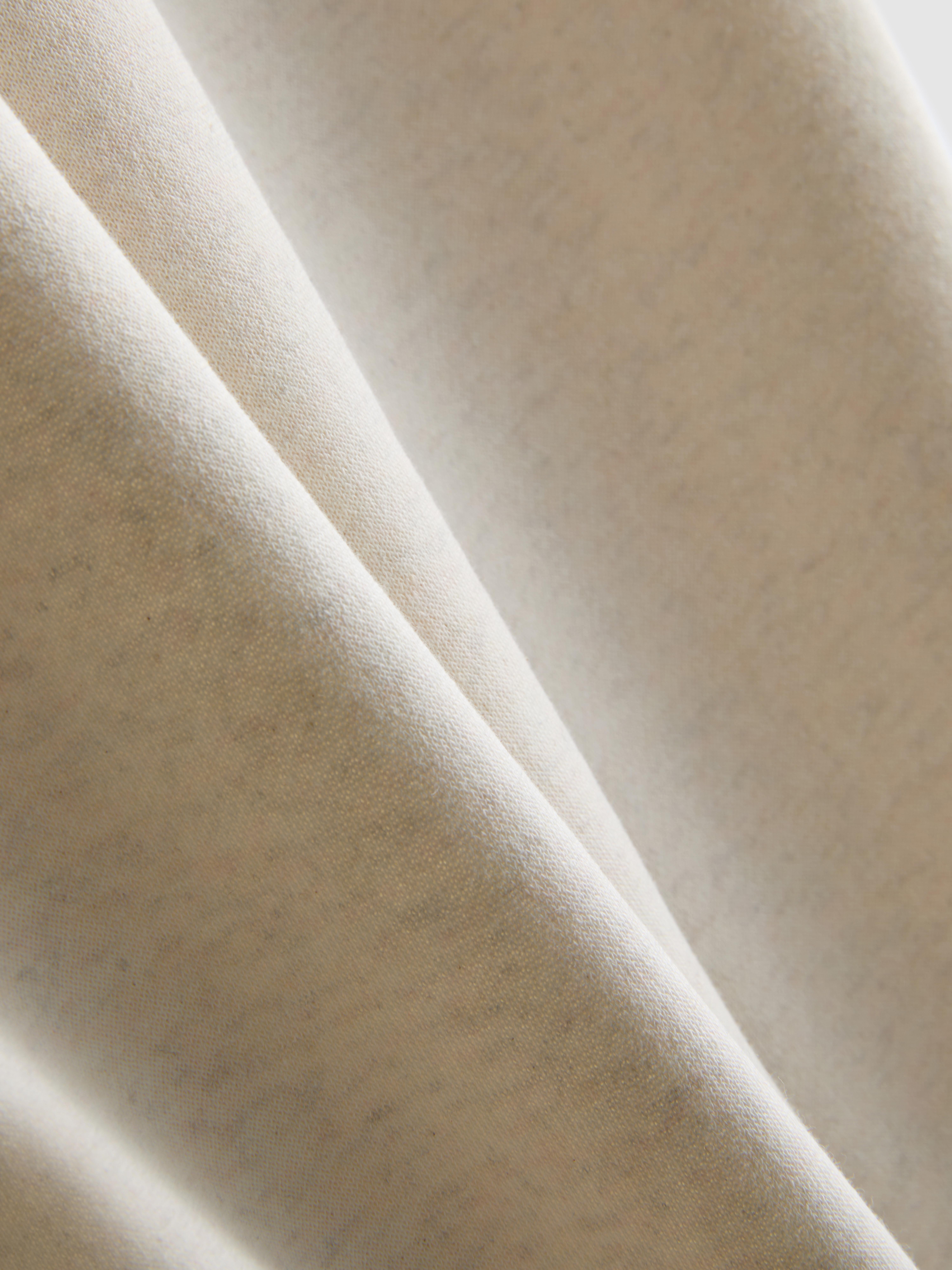 Women's Oatmeal Cotton-Blend Straight-Leg Joggers