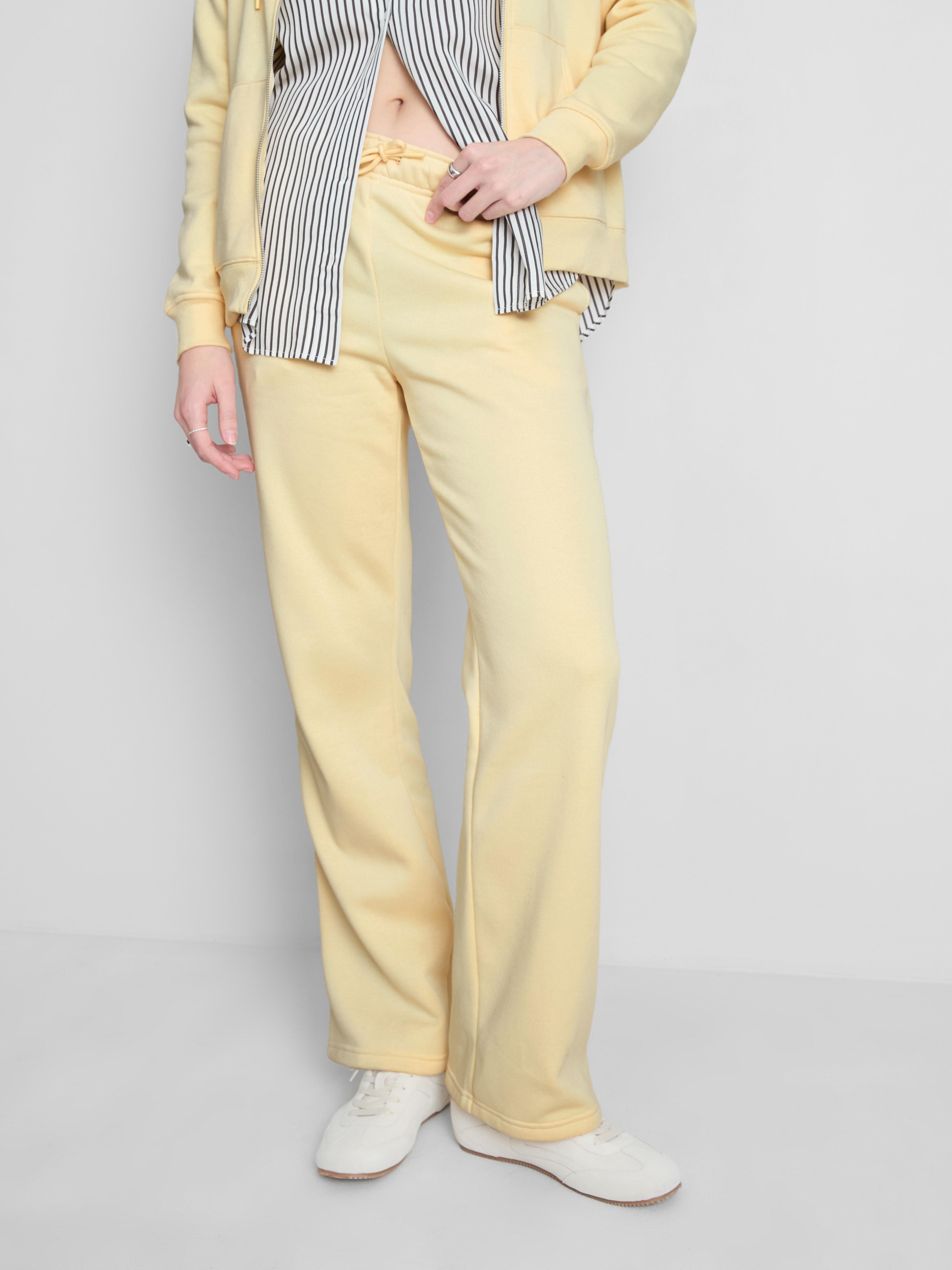 Pantaloni drepți din amestec de bumbac