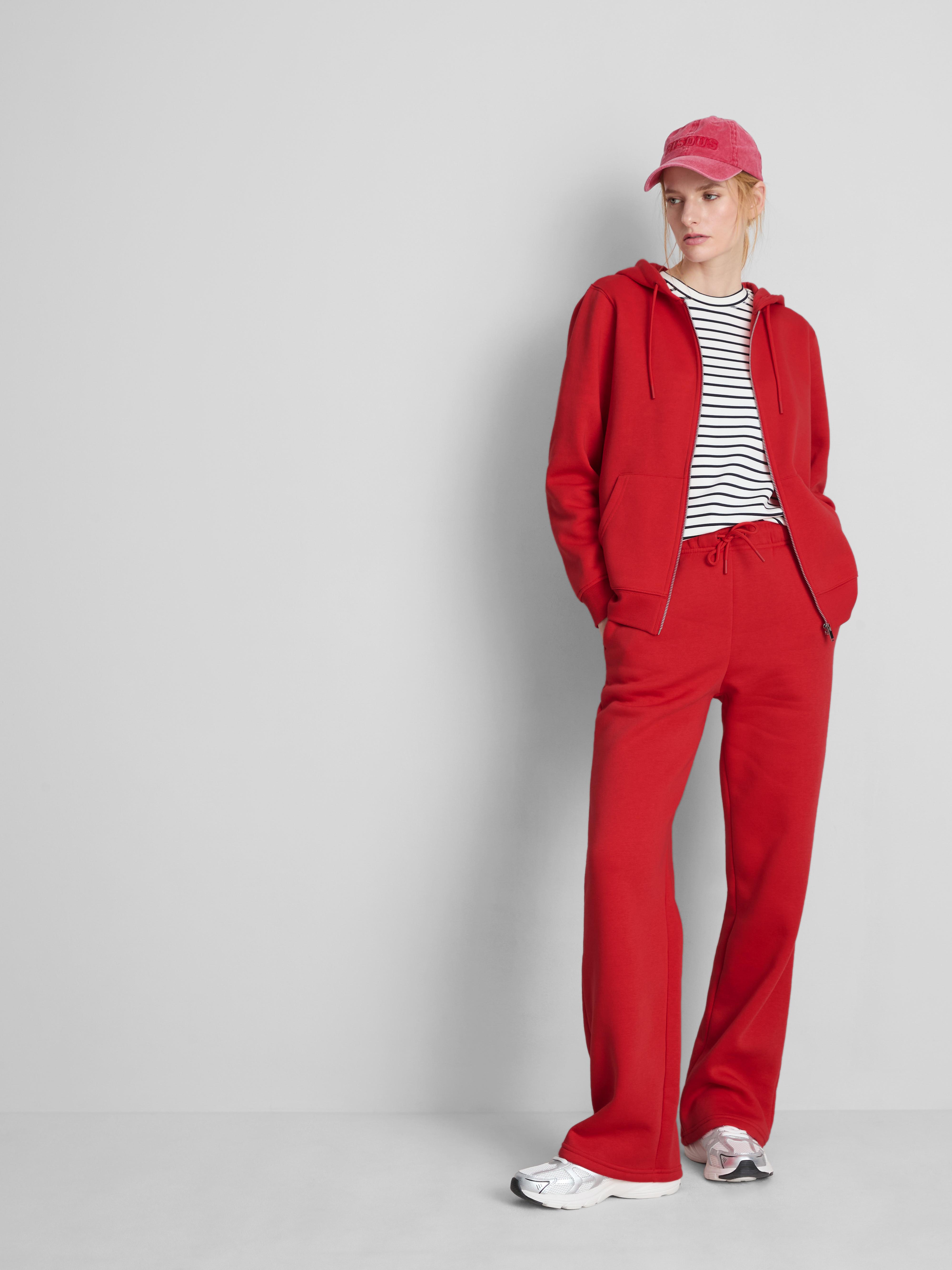 Jogginghose aus Baumwollmischung mit geradem Bein