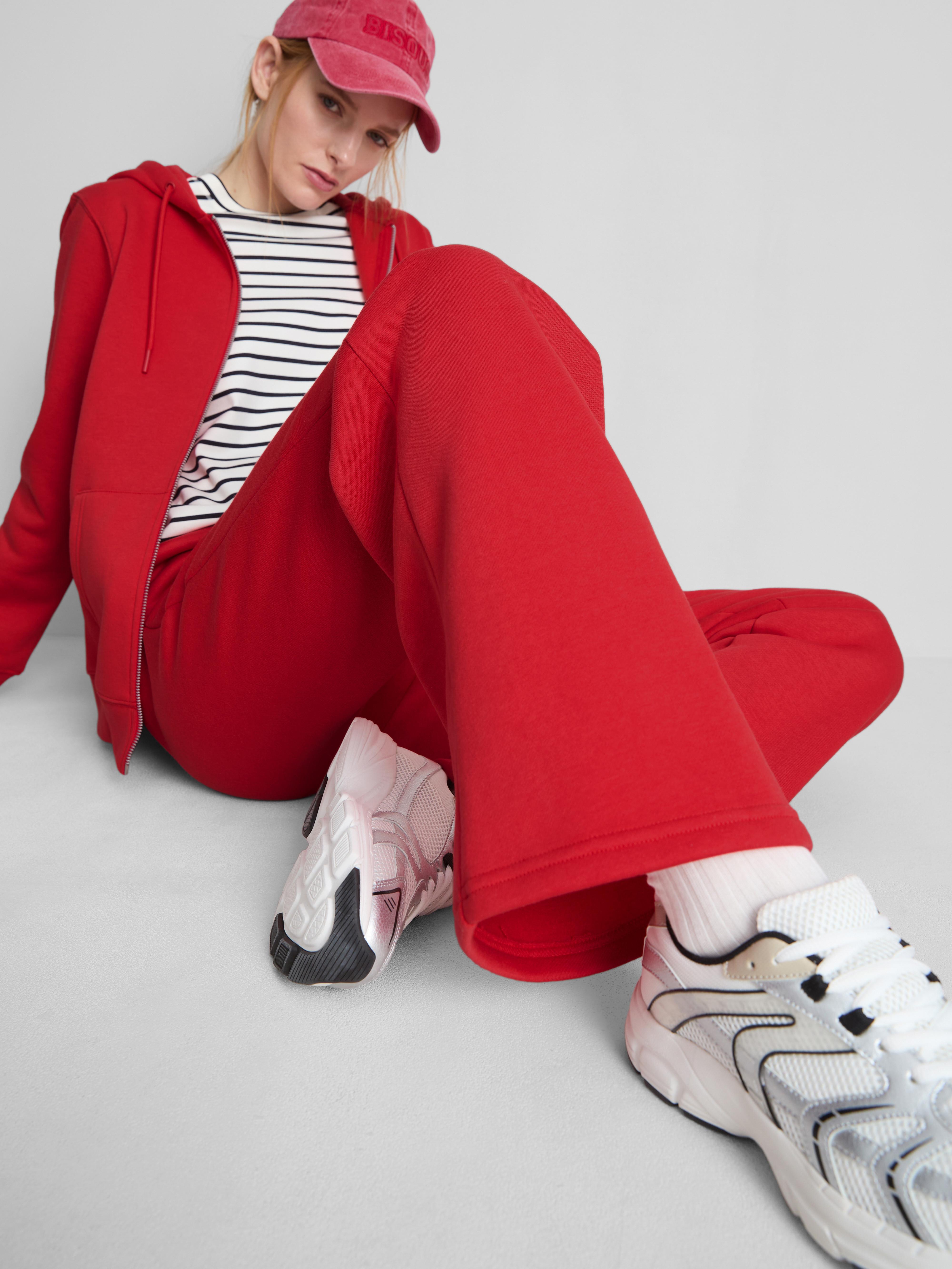 Jogginghose aus Baumwollmischung mit geradem Bein