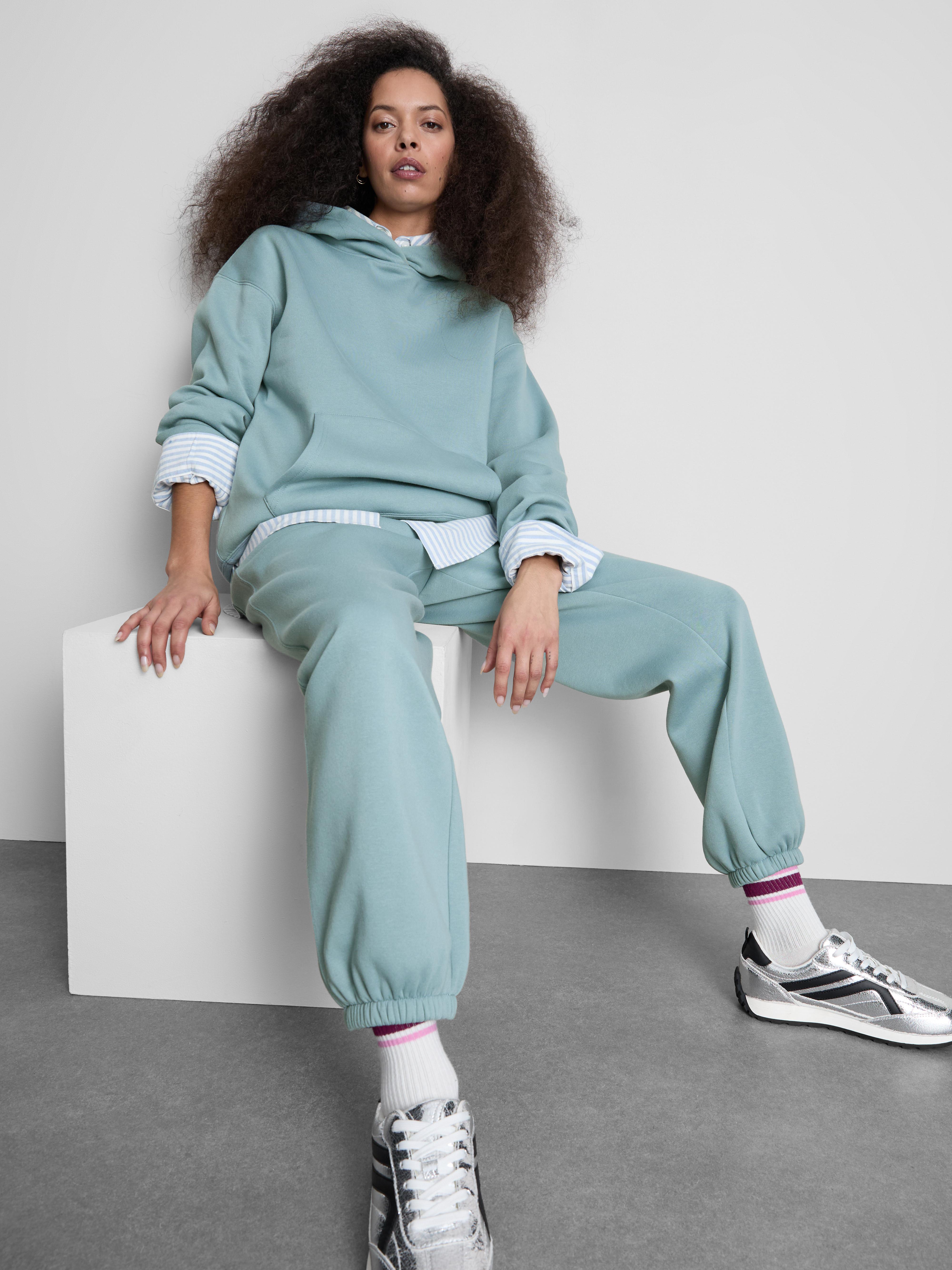 Cotton Blend Cuffed Joggers