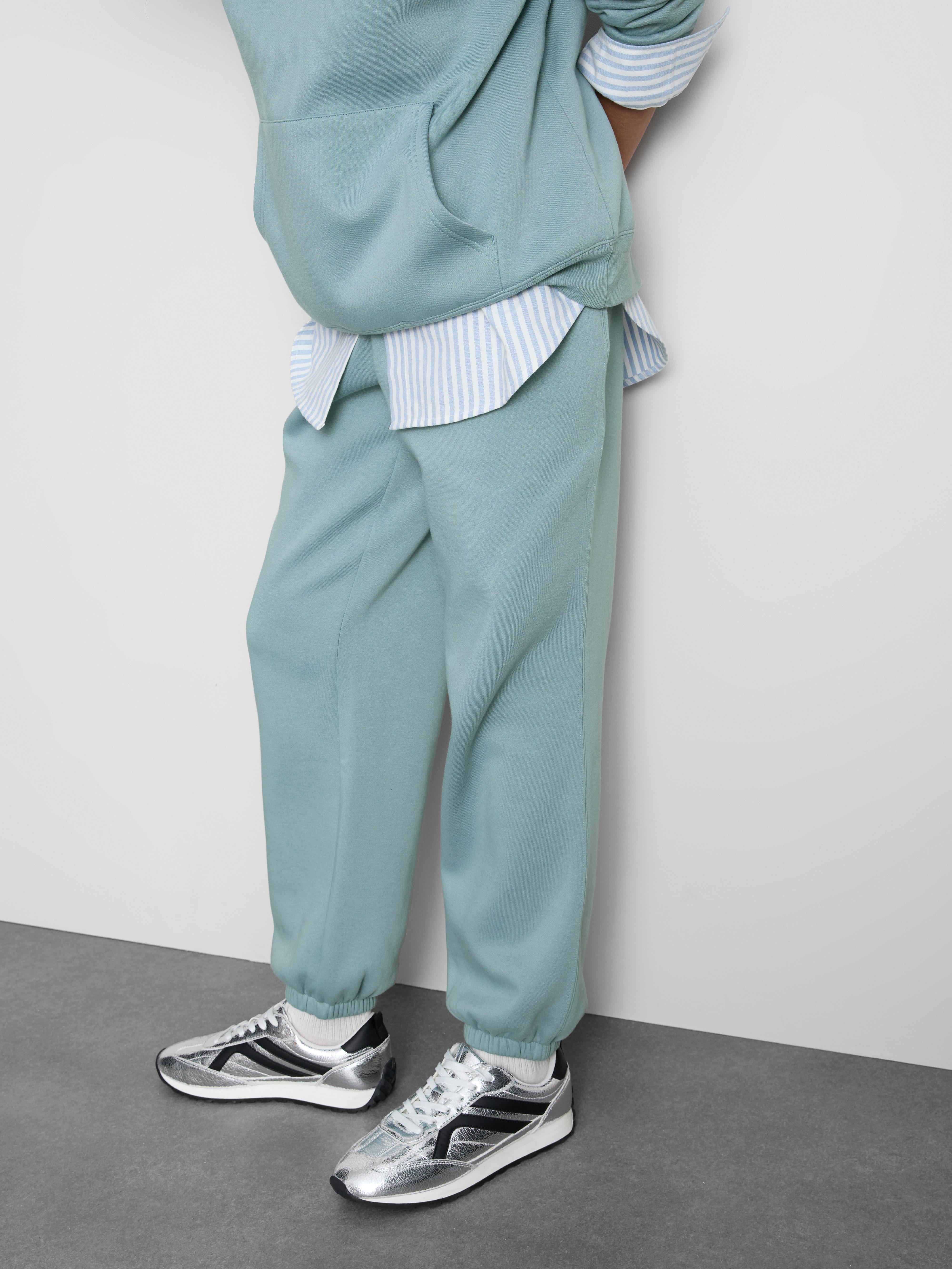 Joggingbroek van katoenmix met enkelboorden