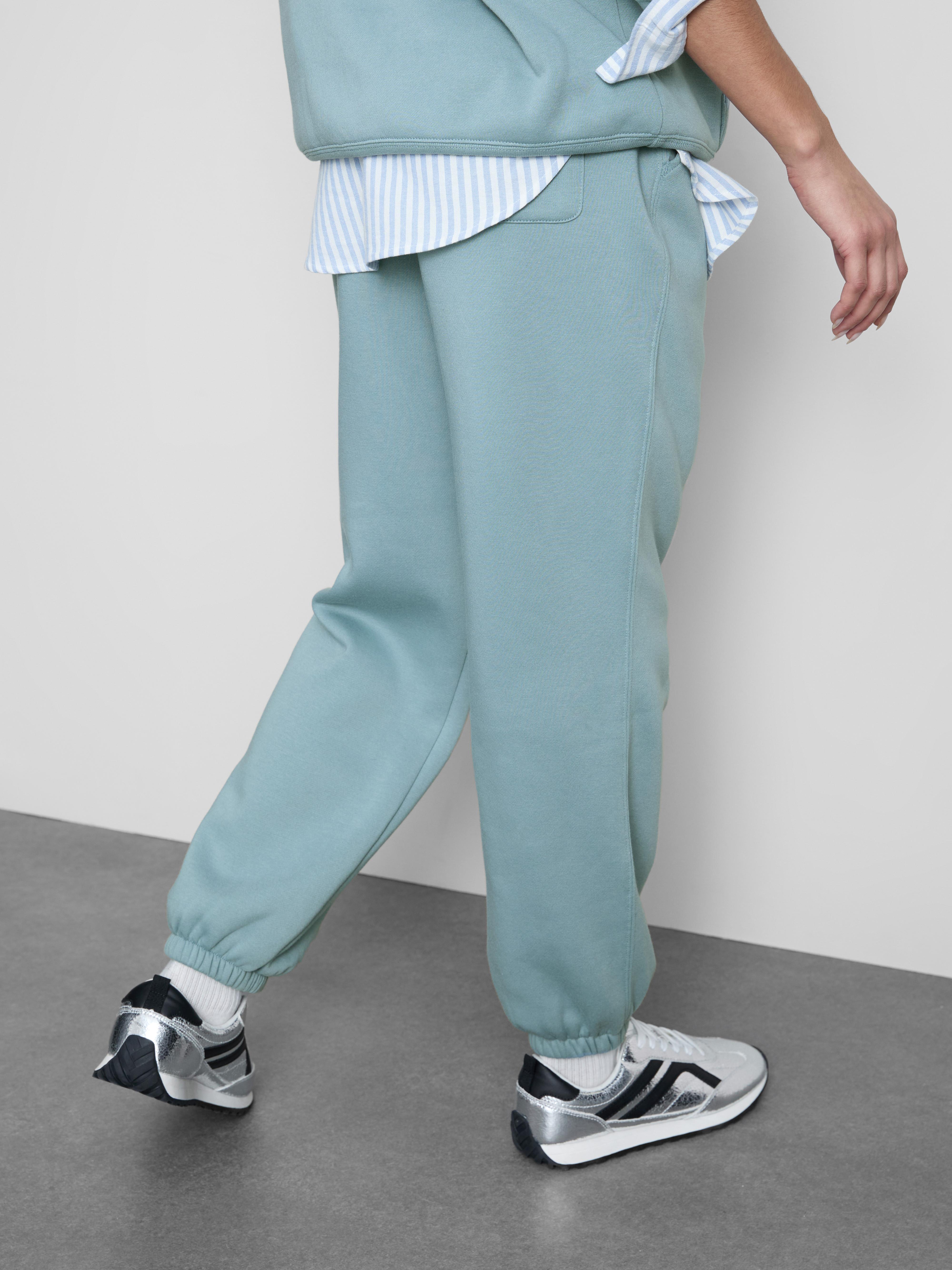 Joggingbroek van katoenmix met enkelboorden