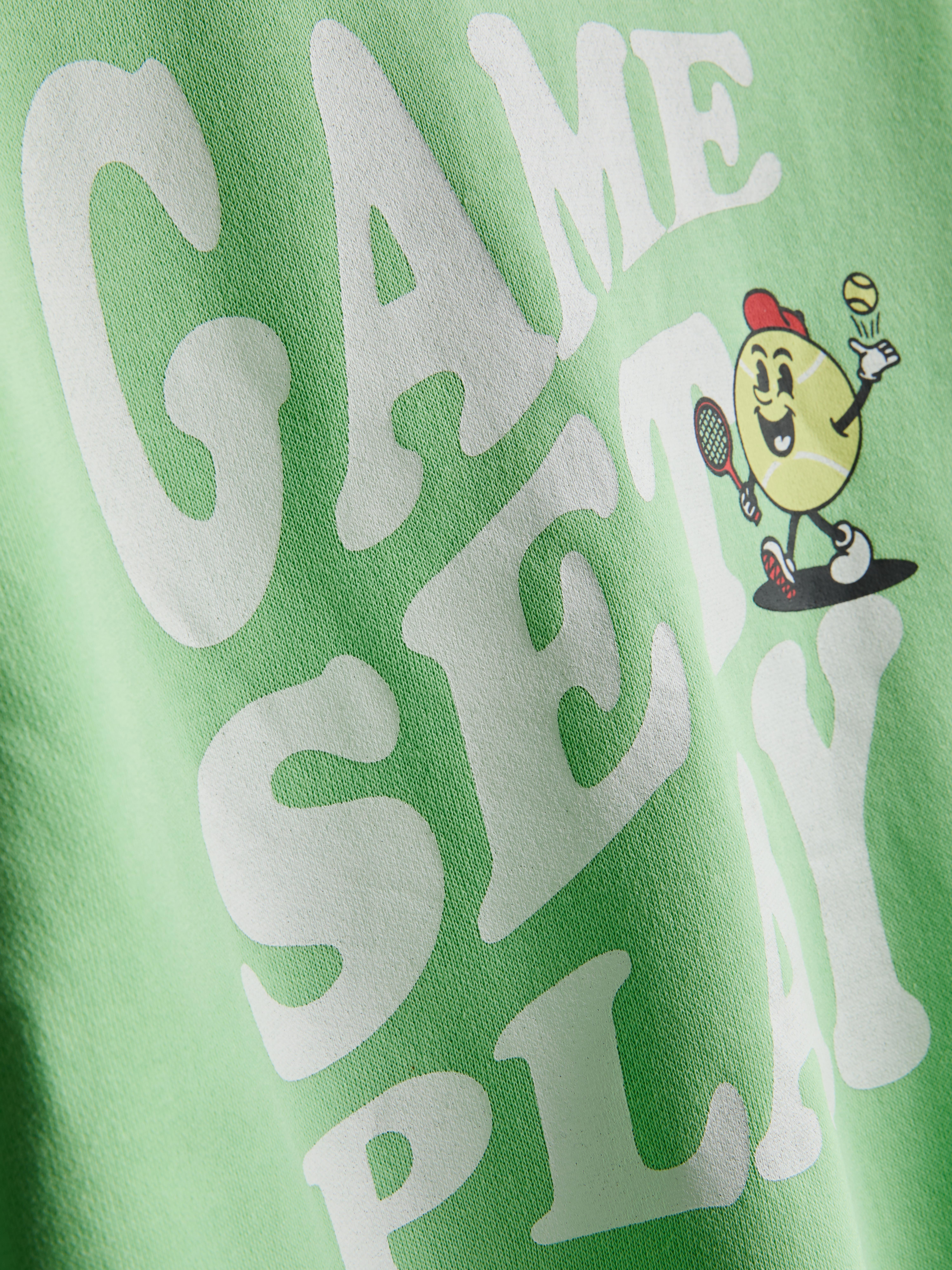 Boys Bright Green 1.5-8yrs | Printed Sweatshirt