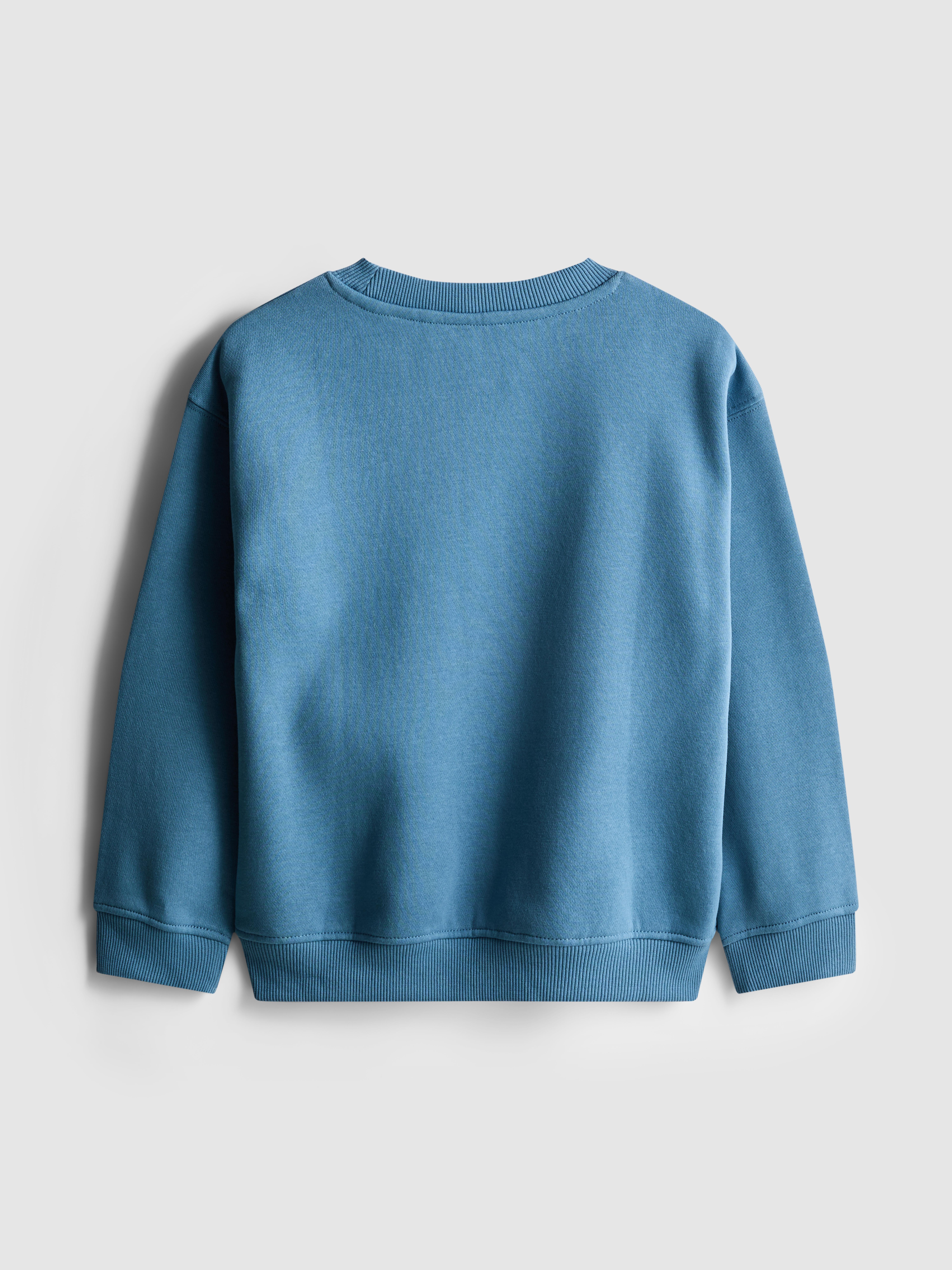 Boys Blue 1.5-8yrs | Printed Sweatshirt