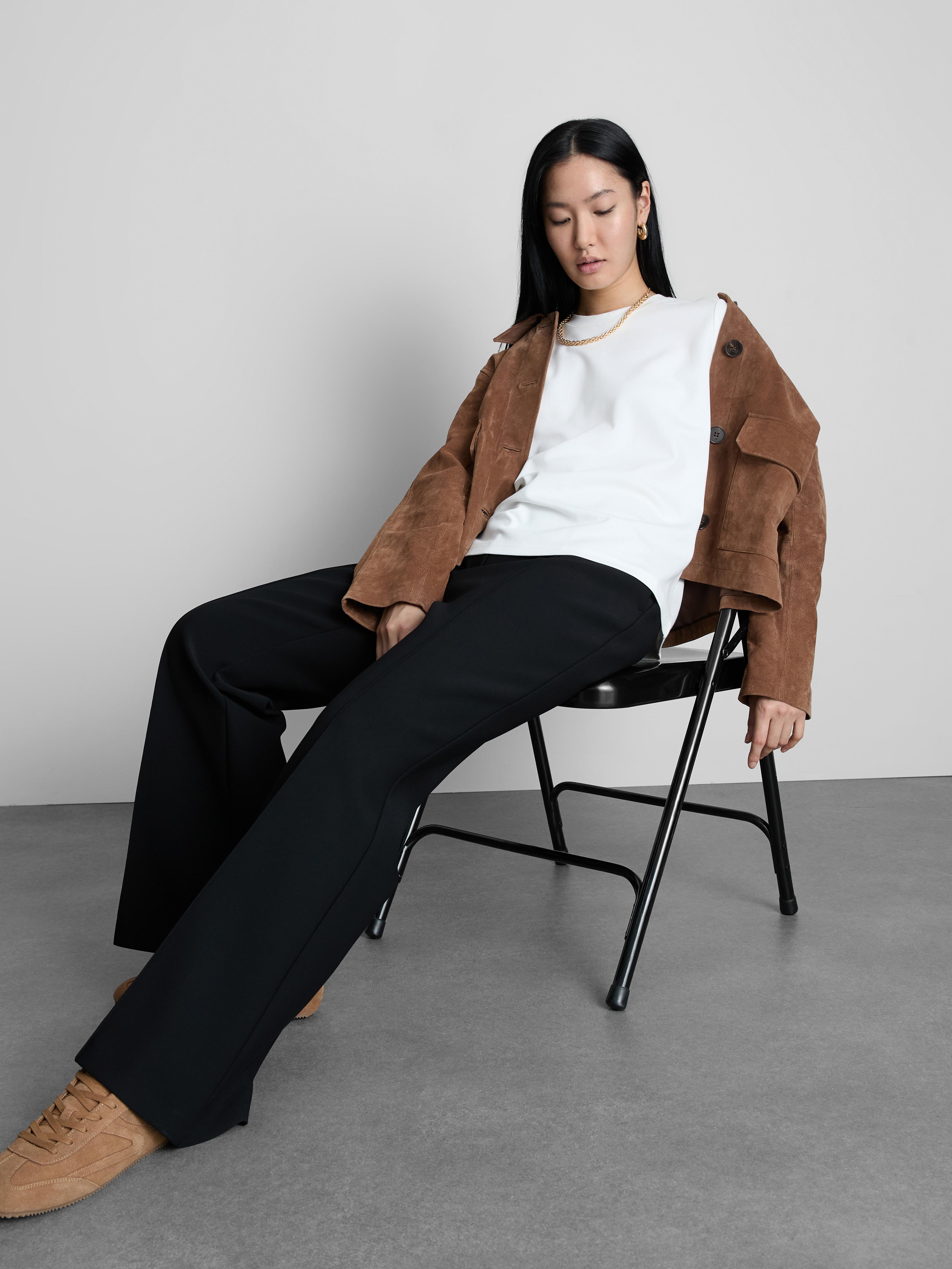 Women's White The Edit Slim Fit T-Shirt