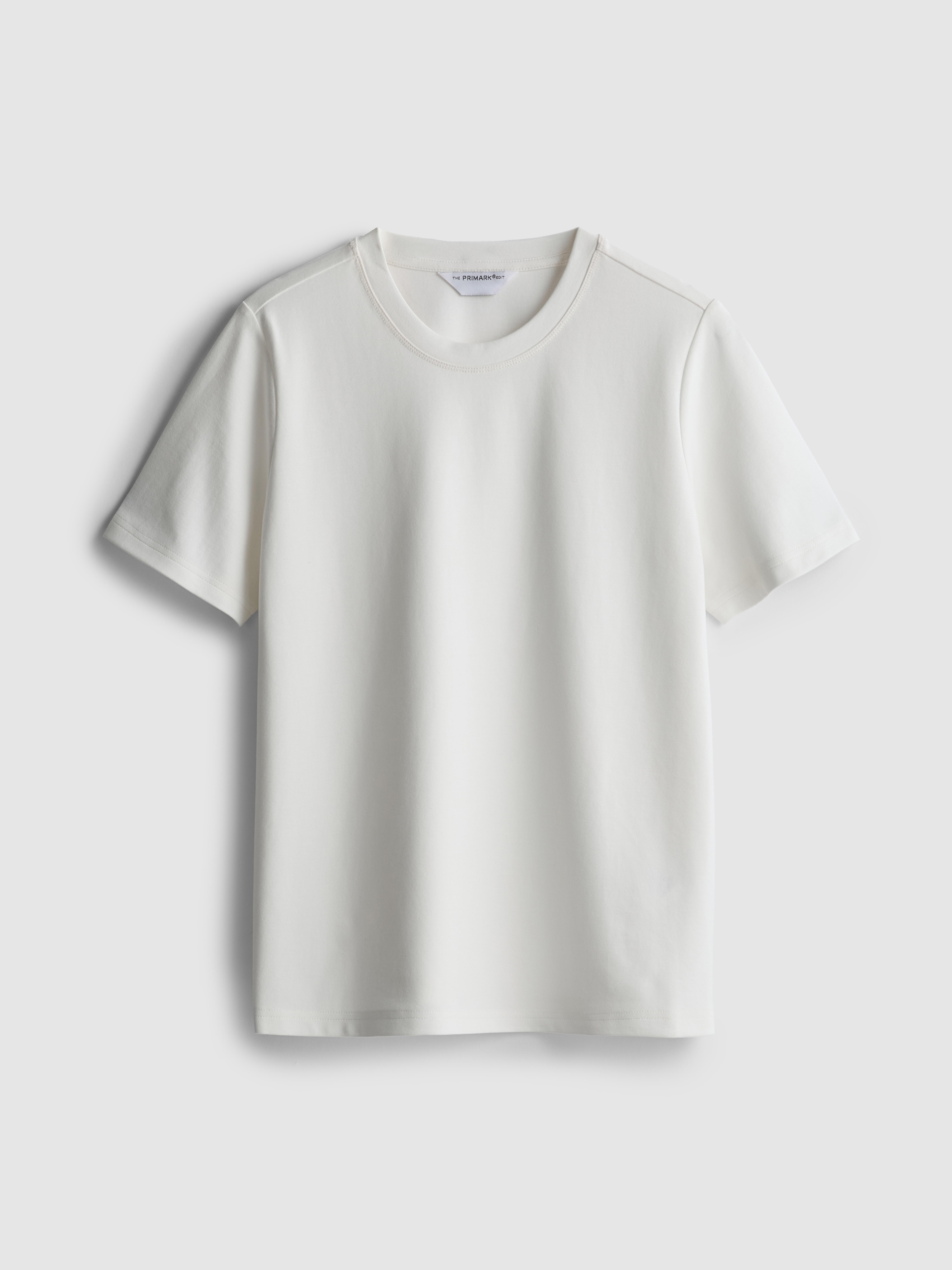 Women's White The Edit Slim Fit T-Shirt