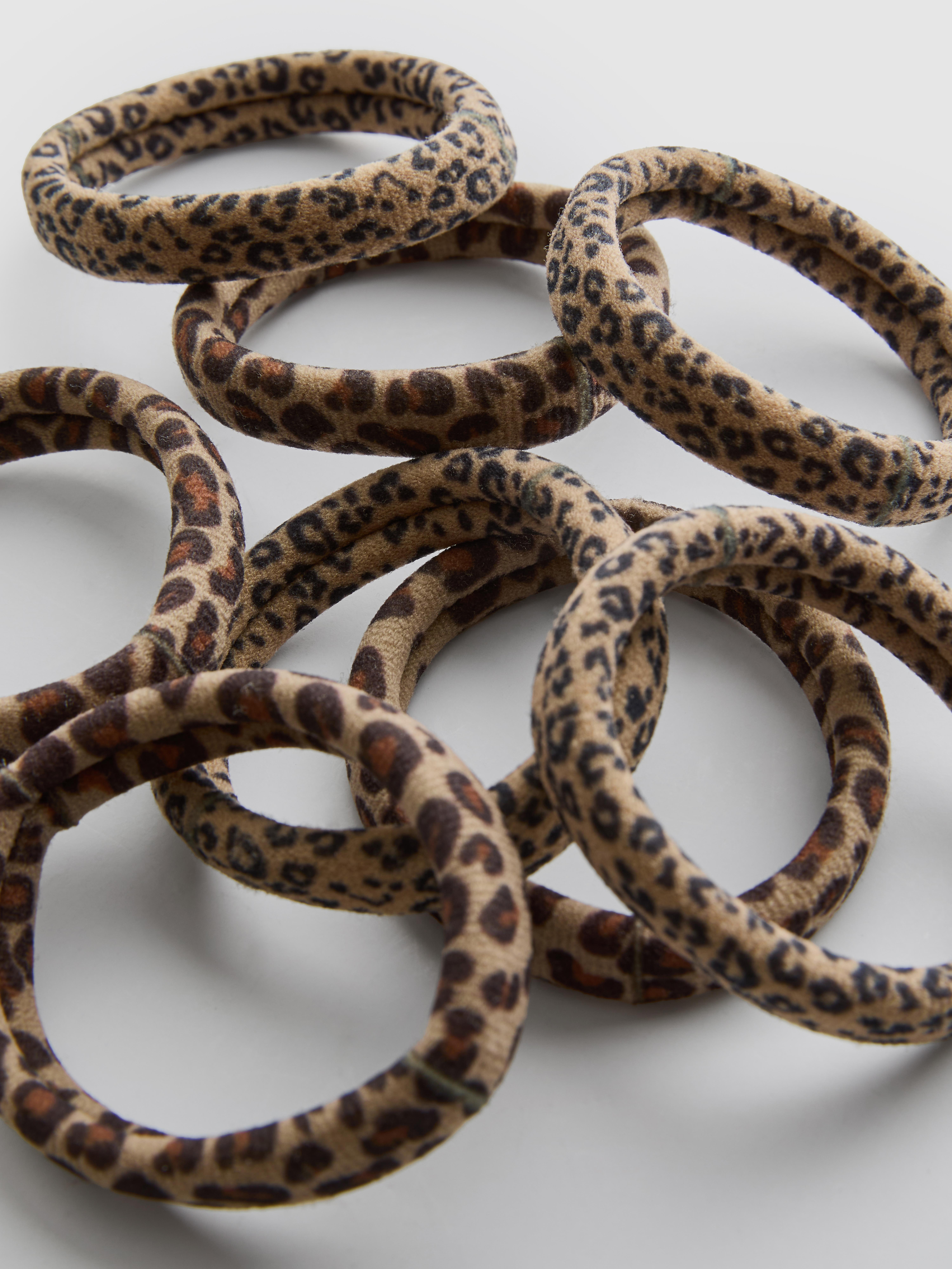 Women's Multi 6pk Leopard Print Hair Bands