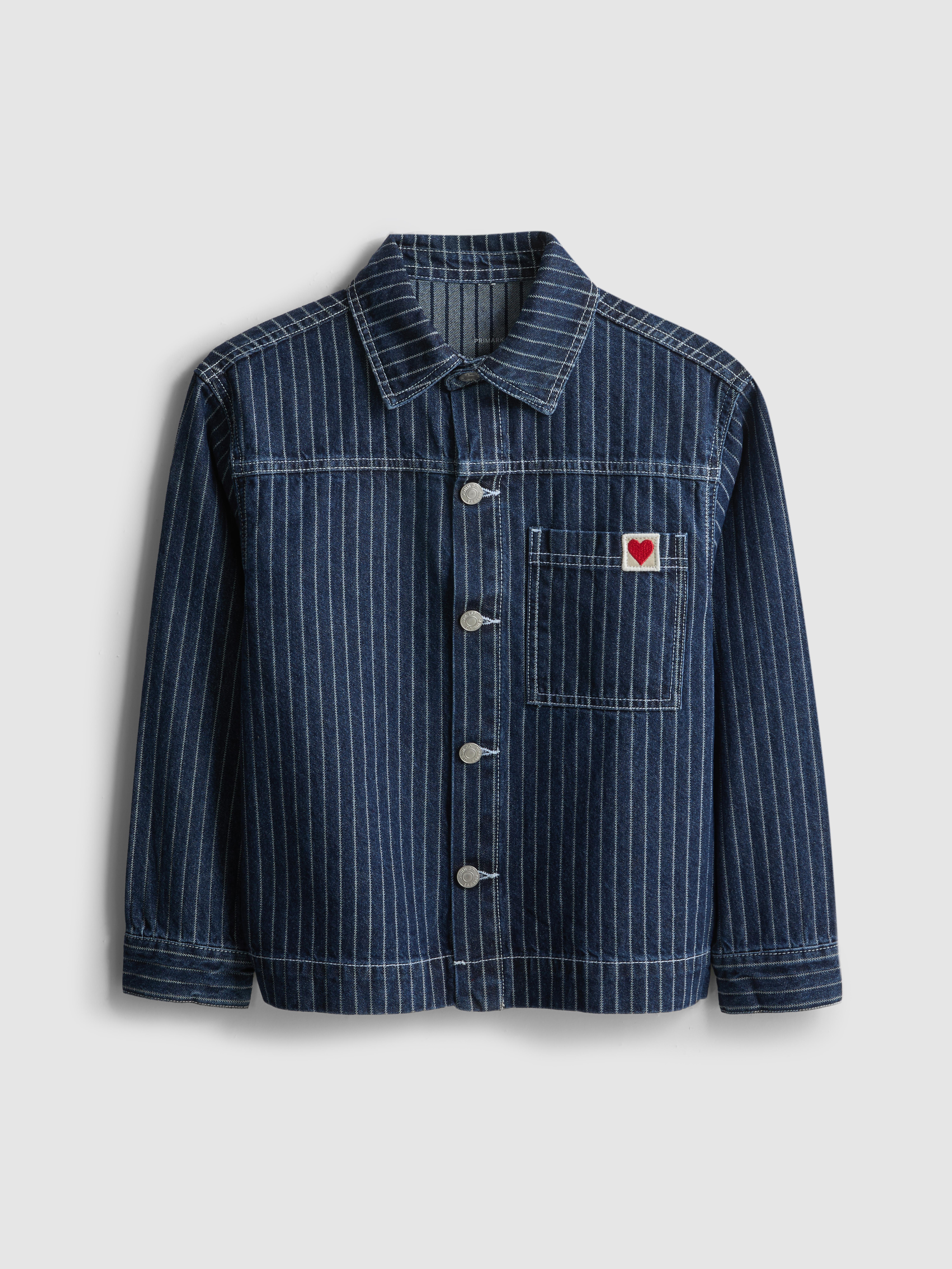 7-15yrs | Stripe Denim Jacket