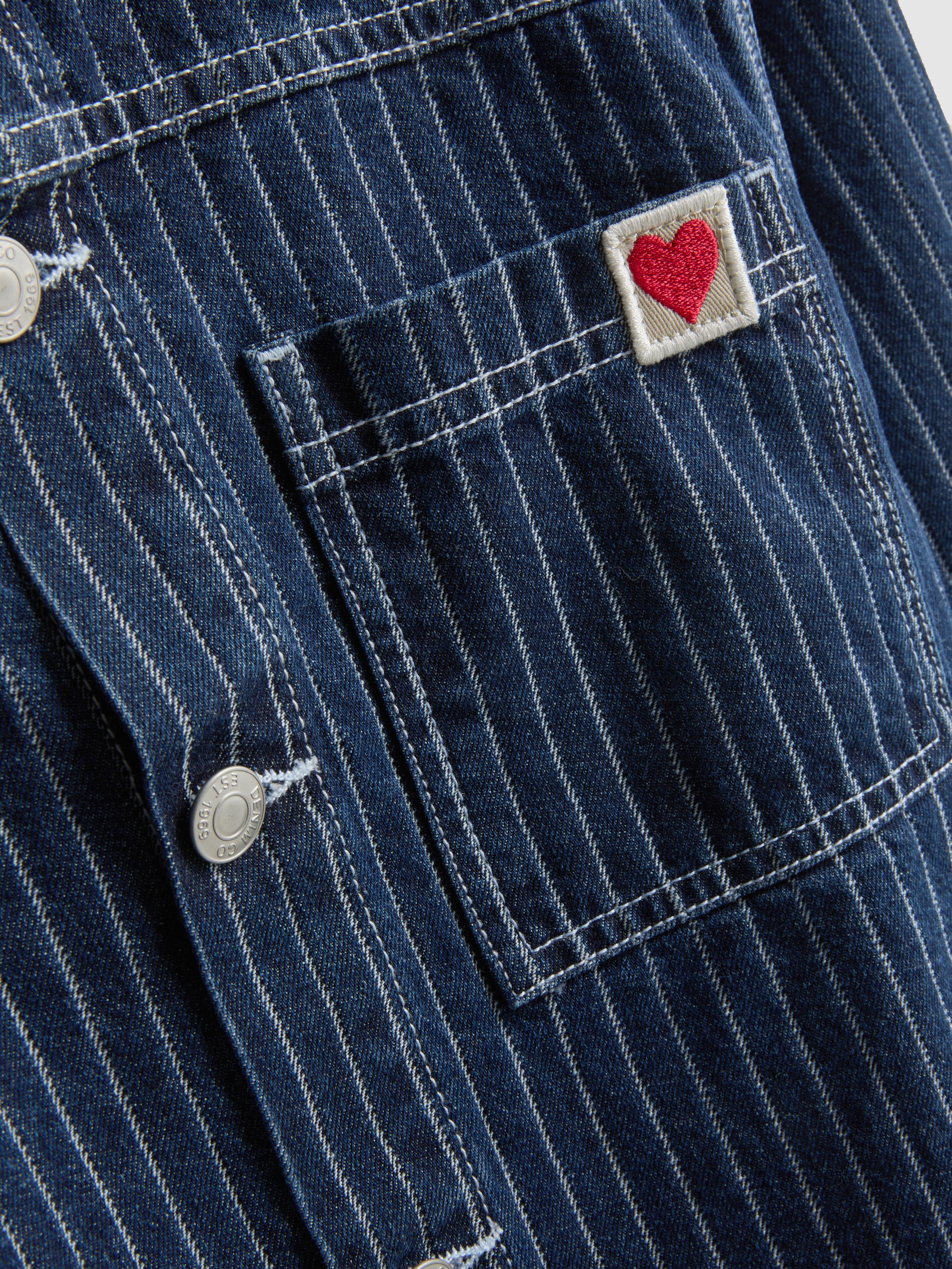 7-15yrs | Stripe Denim Jacket