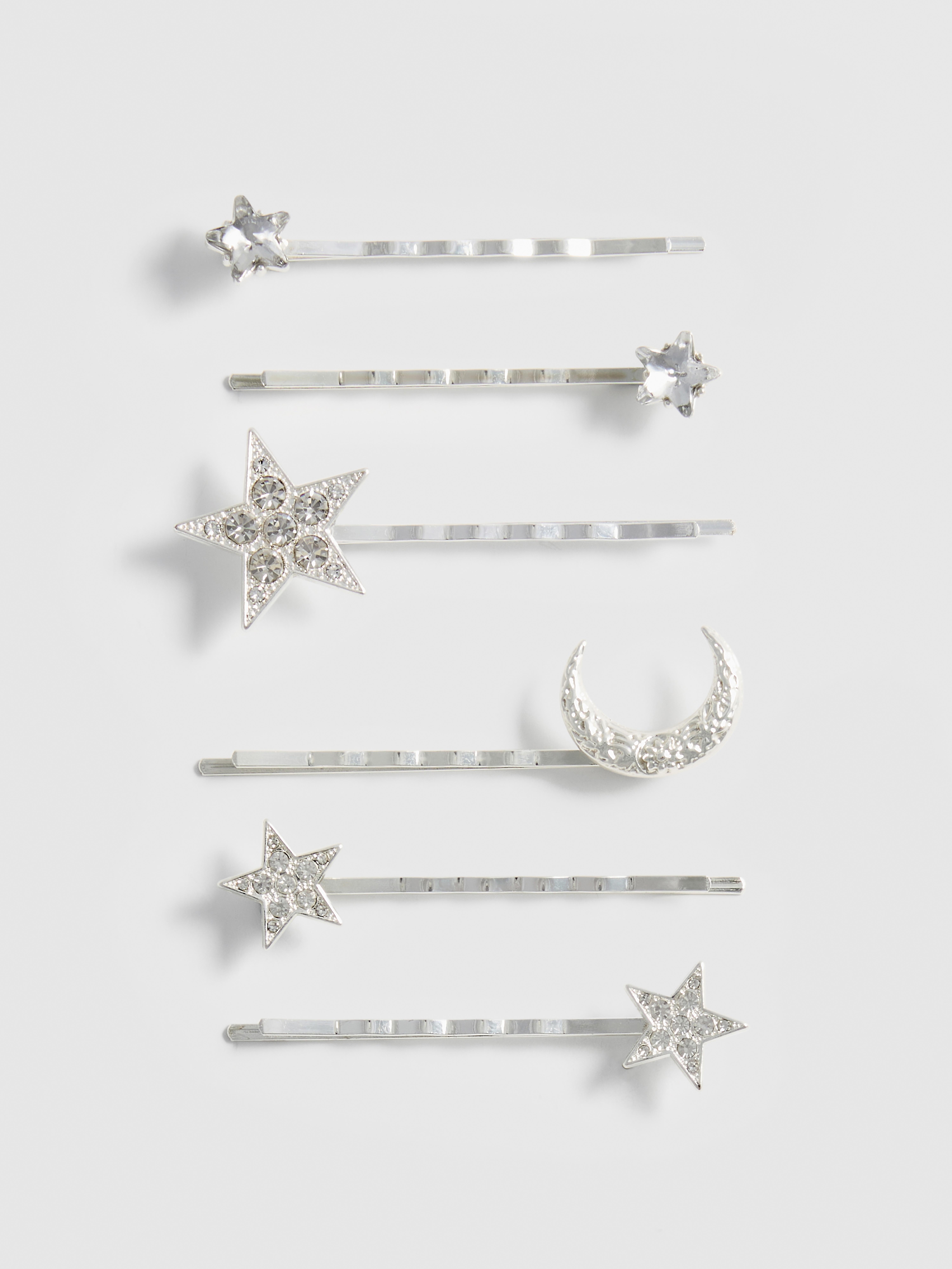 Haarspangen mit himmlischen Strassdesigns, 6er-Pack