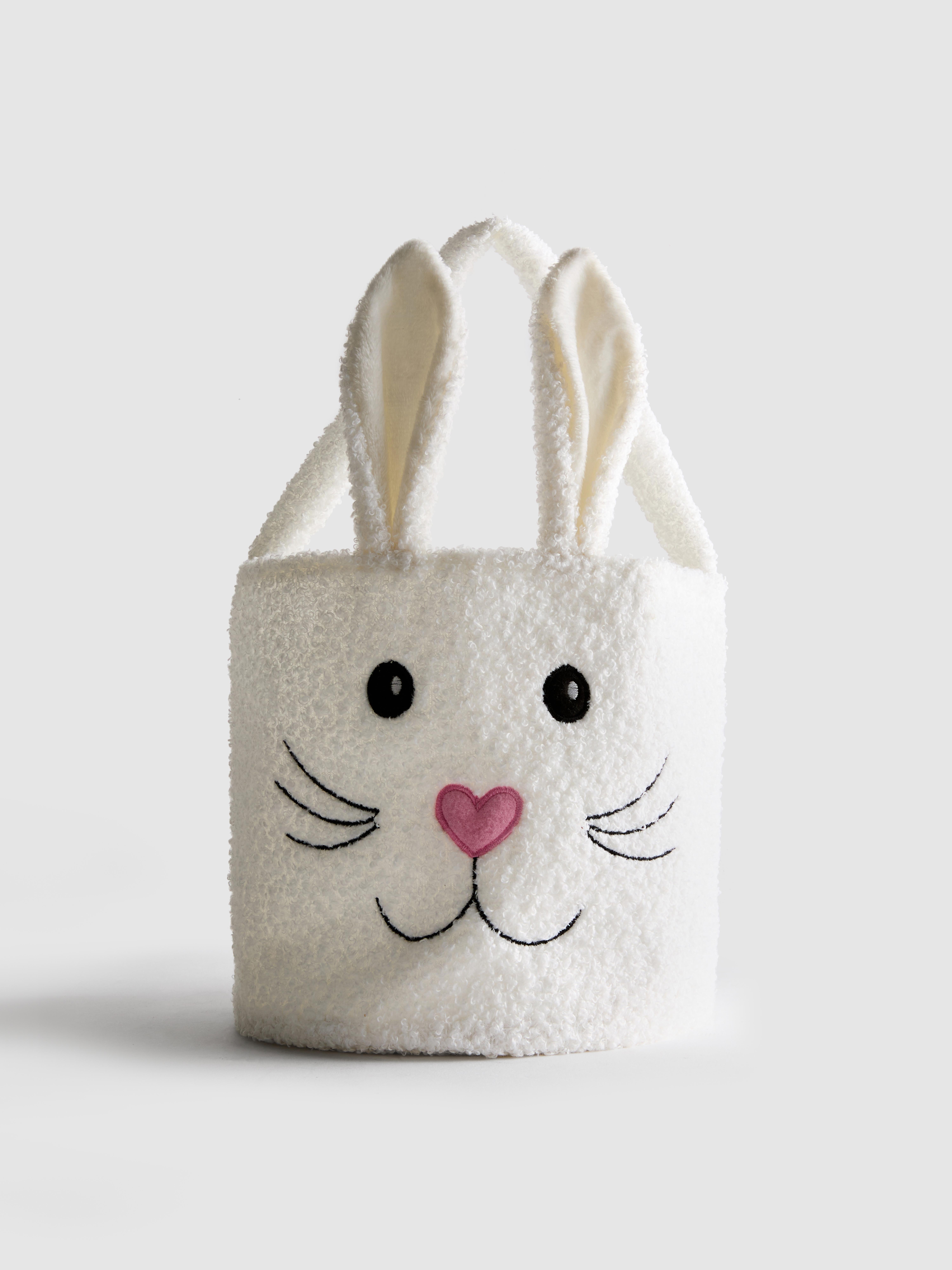 Cesta con forma de conejito de Pascua