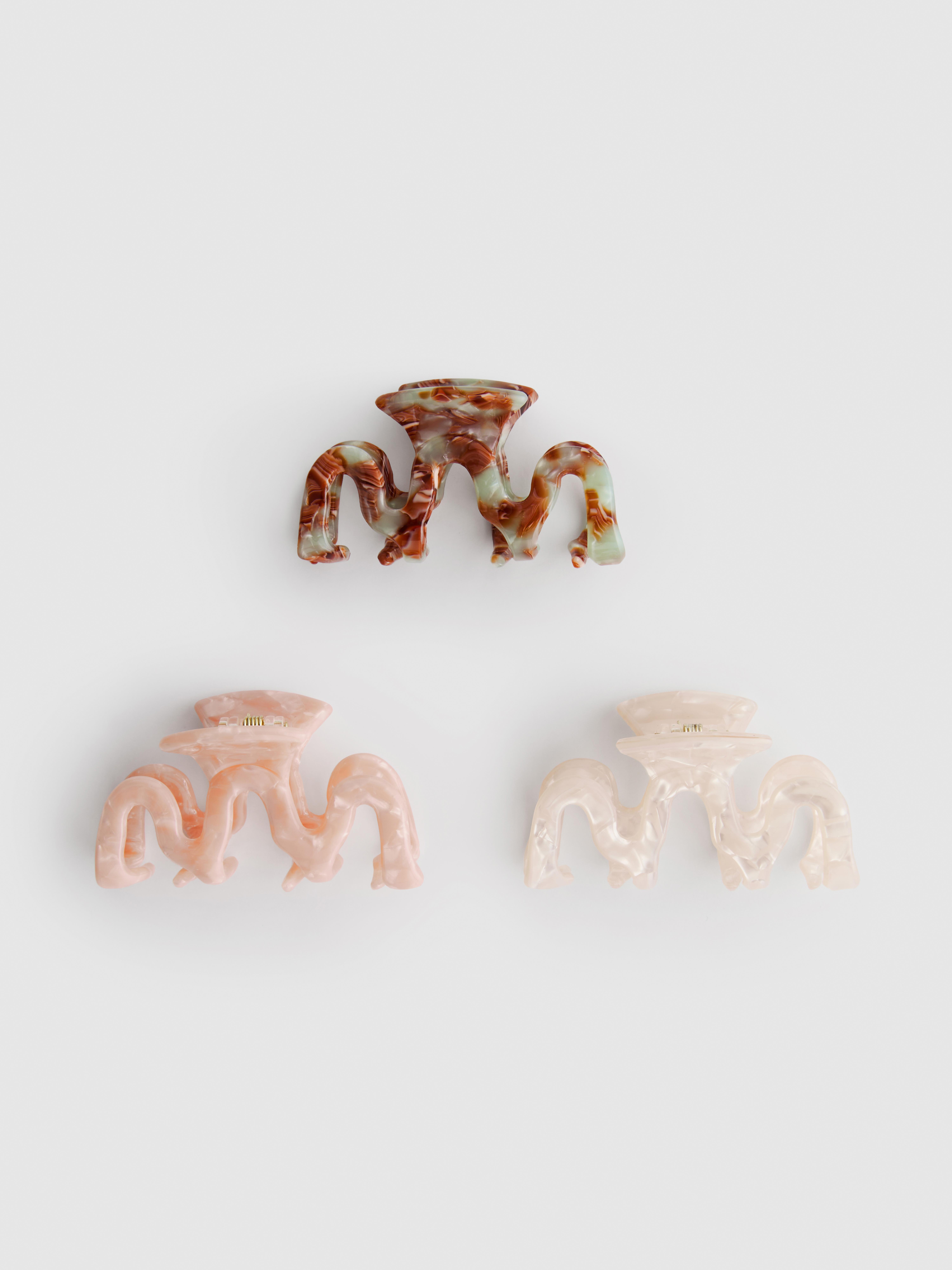 Golvende haarclips, set van 3