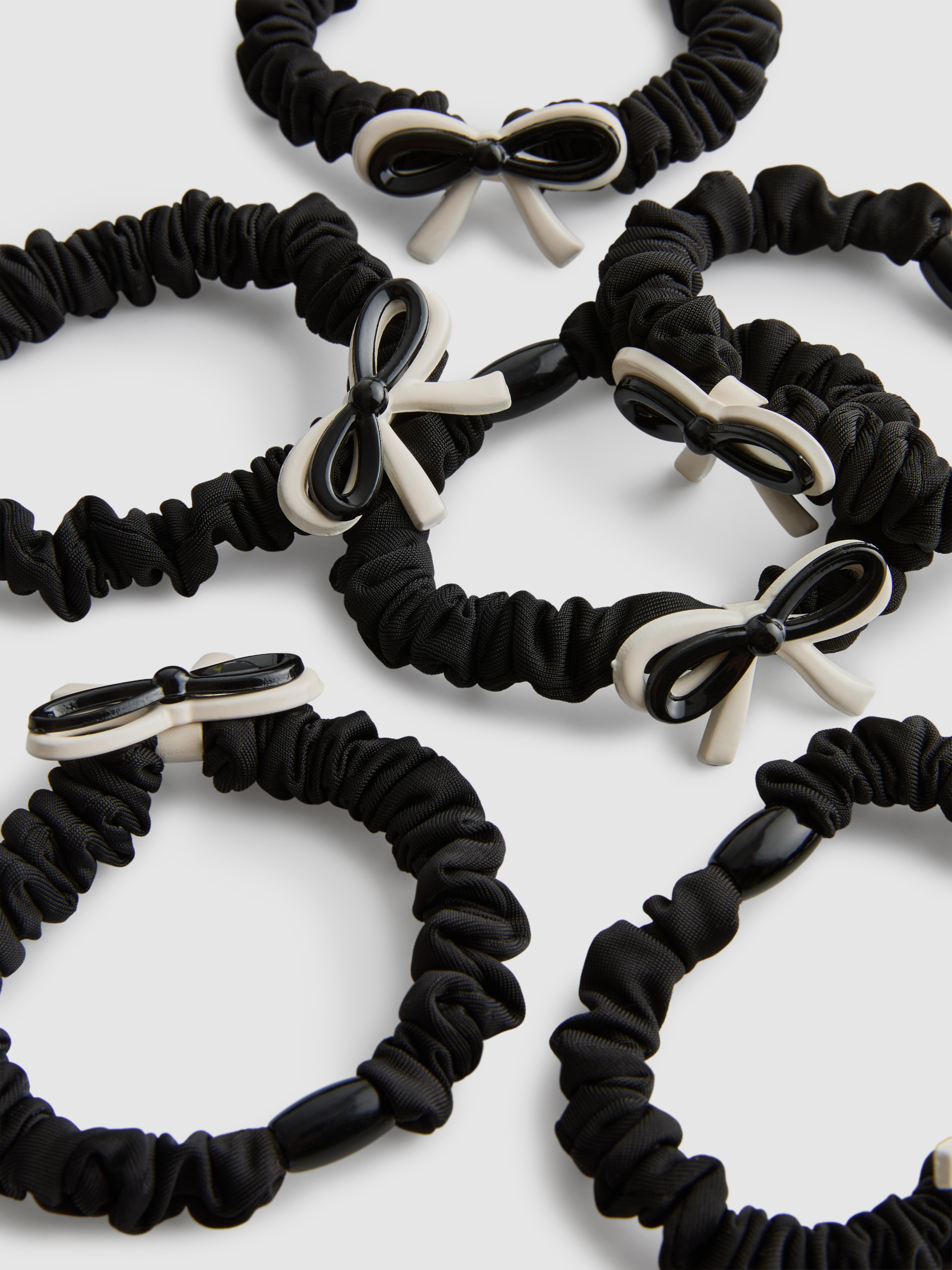 Women's Multi 6pk Bow Charm Hair Scrunchies