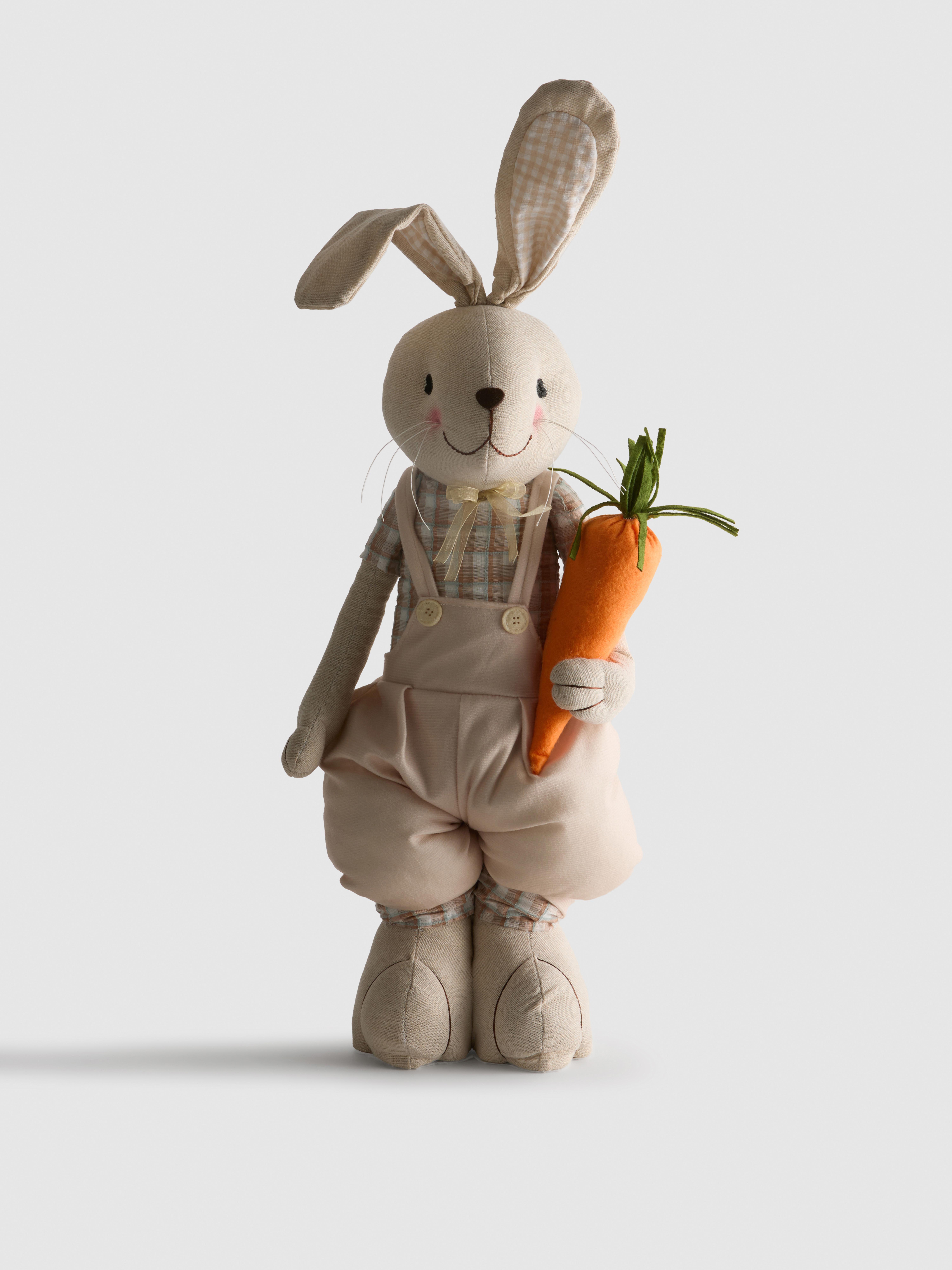 Peluche lapin de Pâques debout