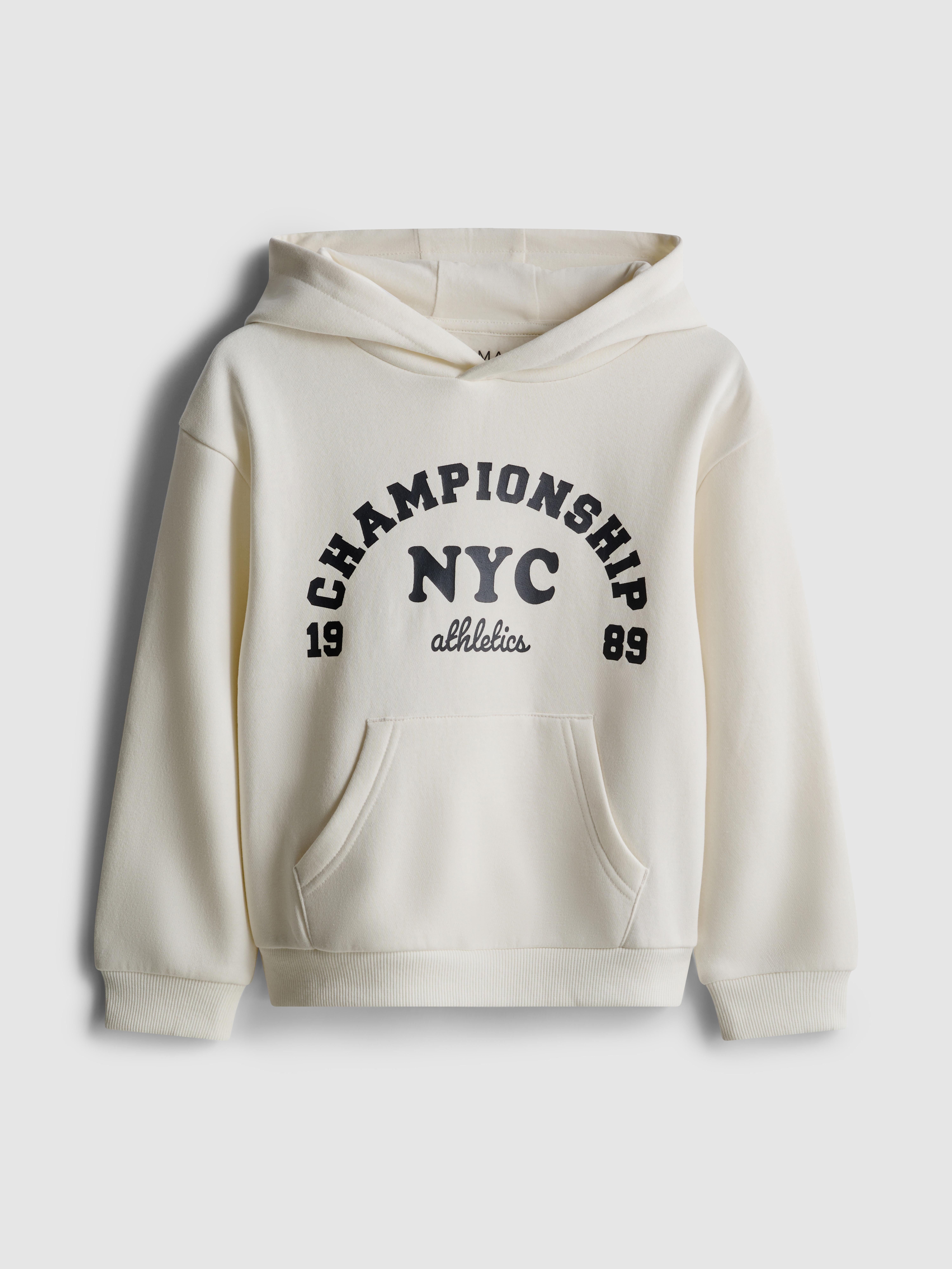 Boys Ivory 1.5-8yrs | Printed Hoodie