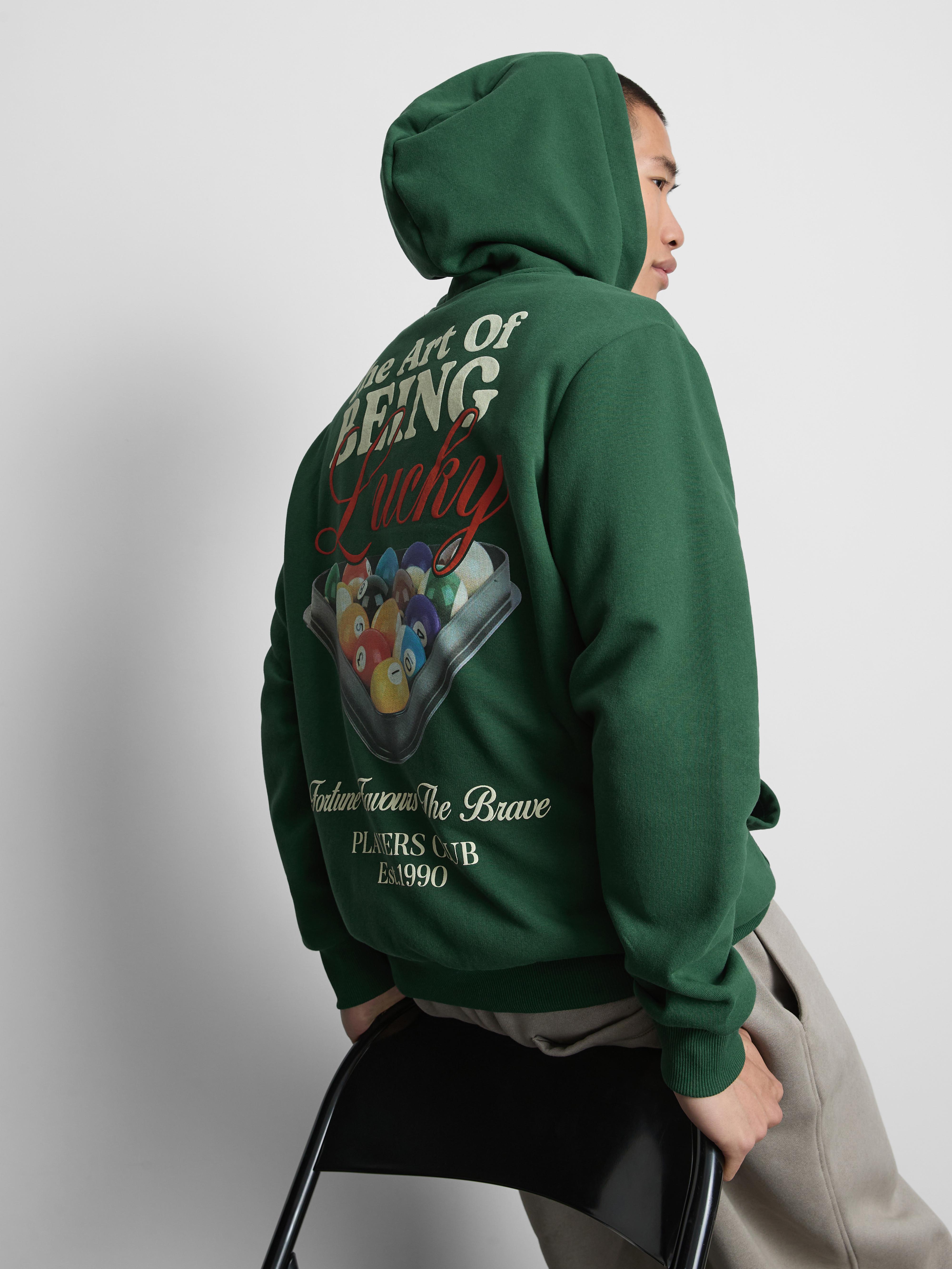 The Art Of Being lucky Graphic  Hoodie
