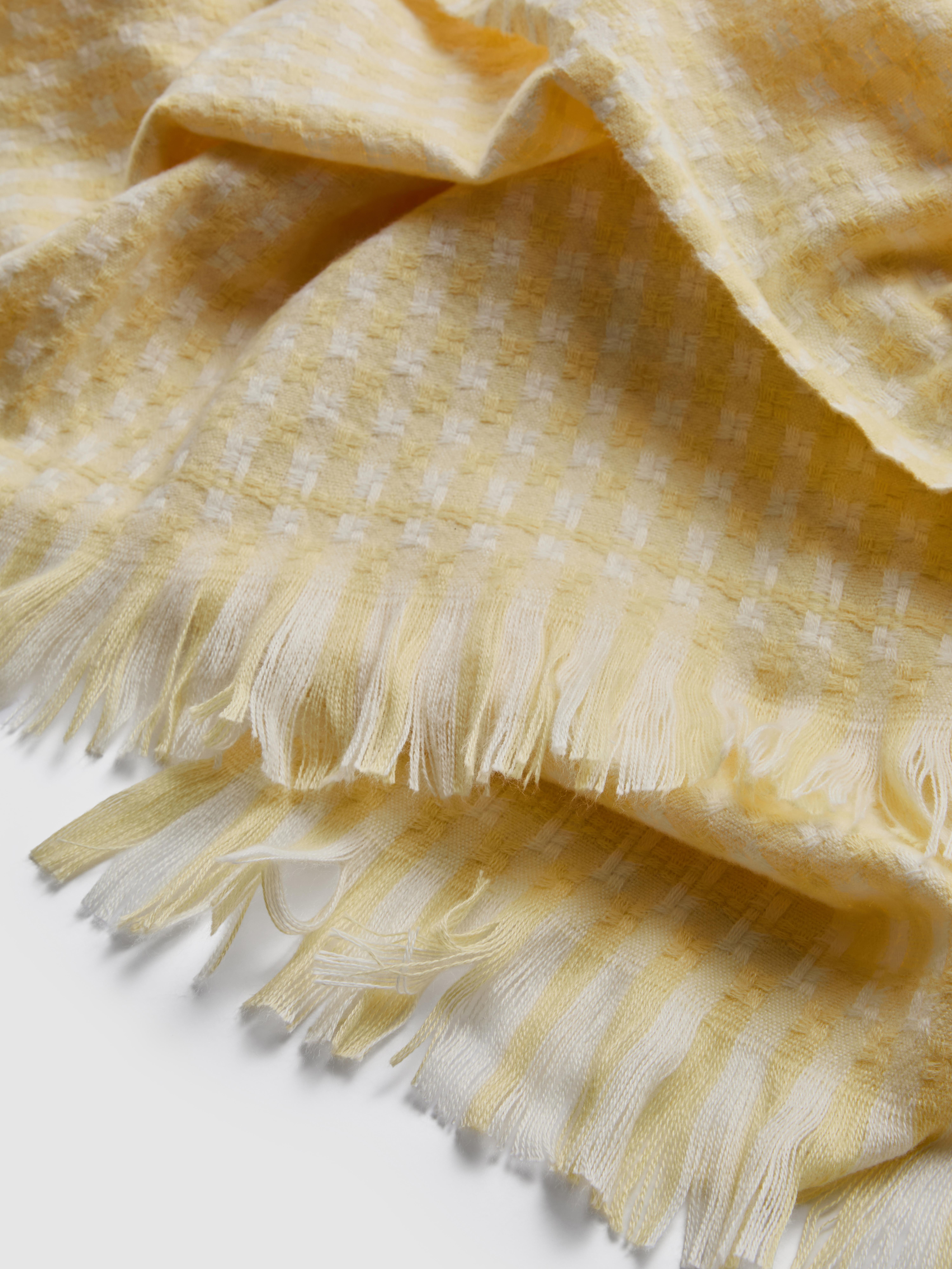 Gingham Frill Throw