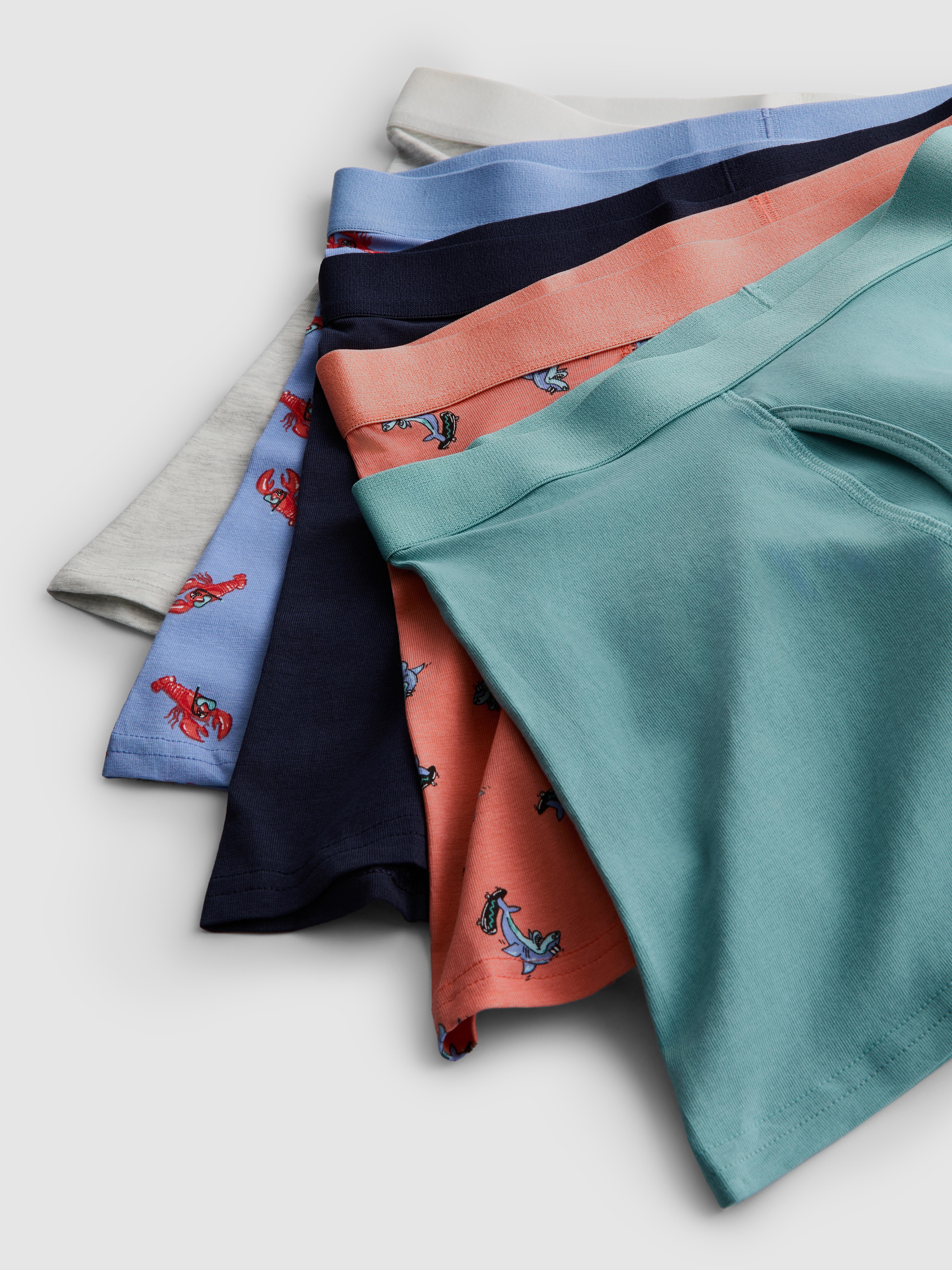 Boxershorts mit Meeres-Print, 5er-Pack