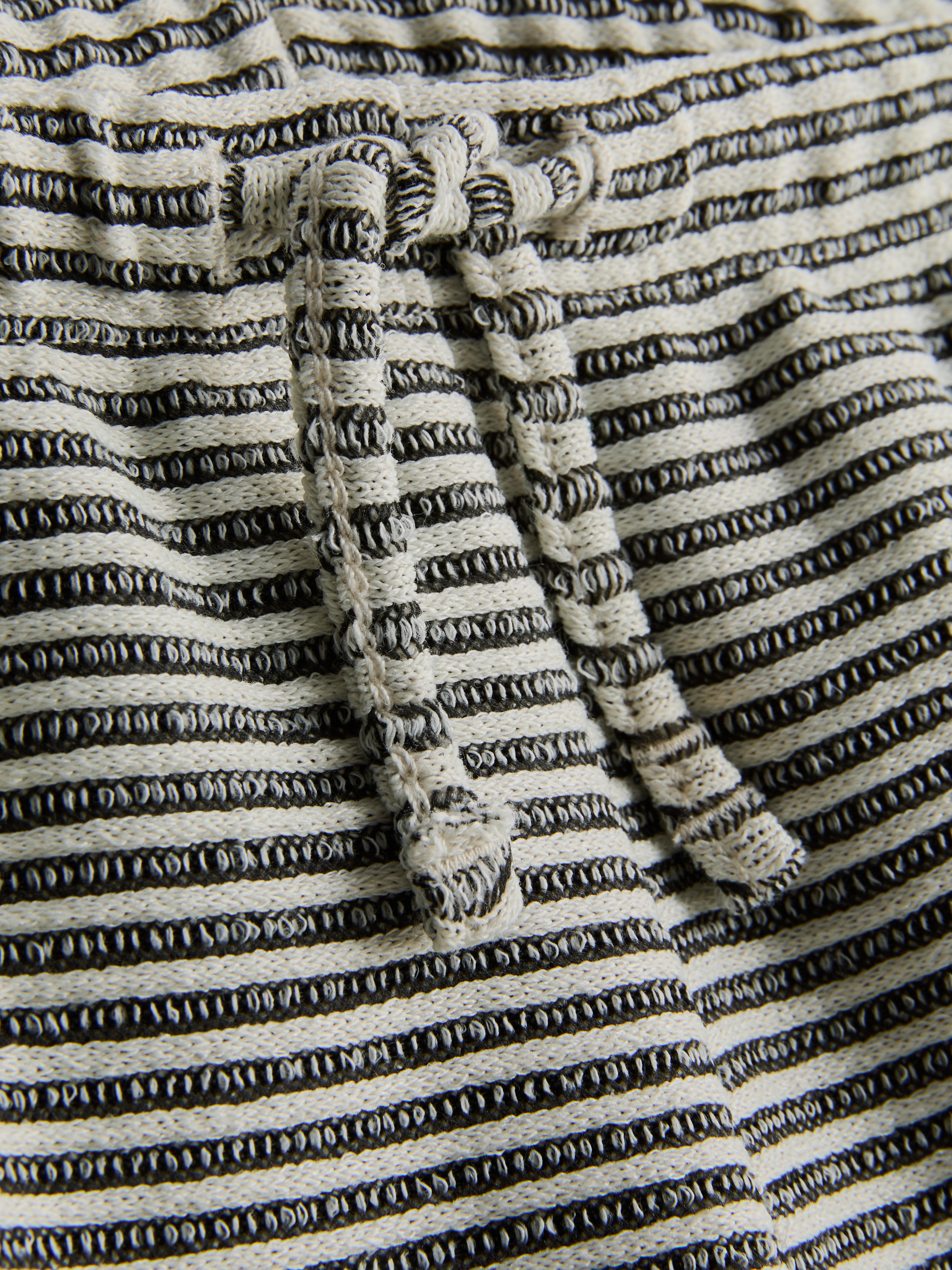 Girls Cream 7-15yrs | Stripe Wide-Leg Pants