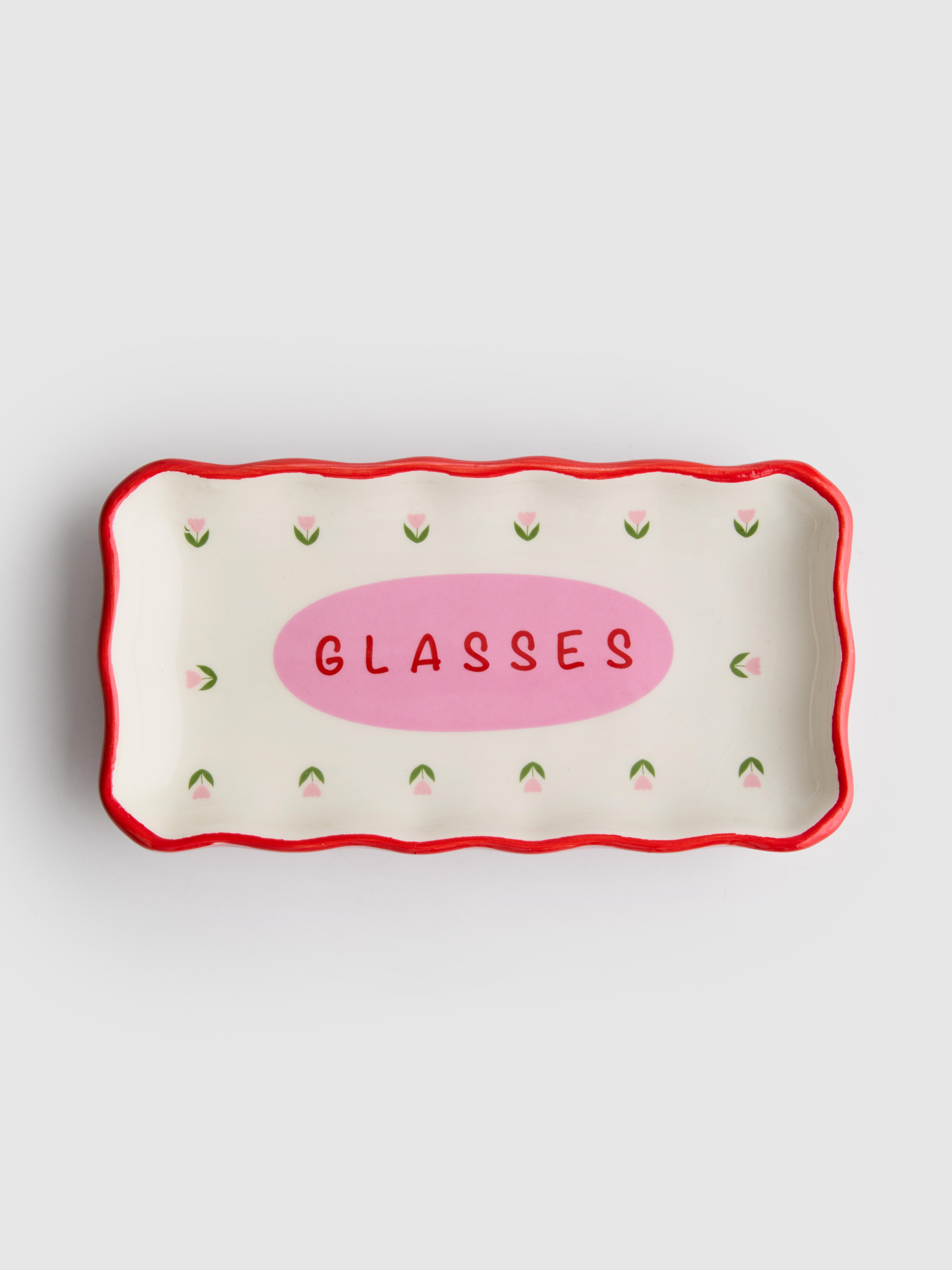 Piatto ornamentale "glasses"