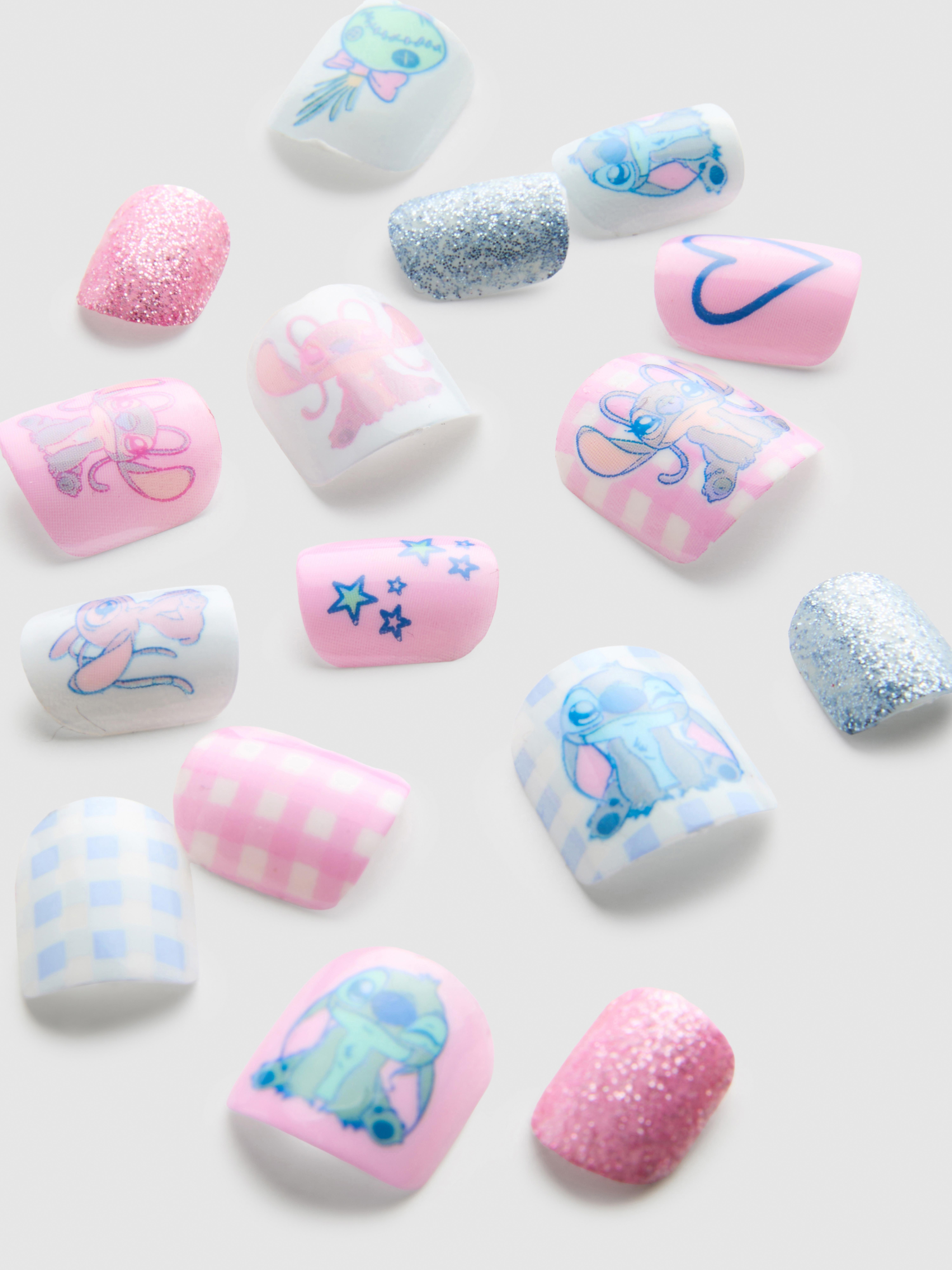 PS... Mini „Disney Stitch“ Kunstnägel