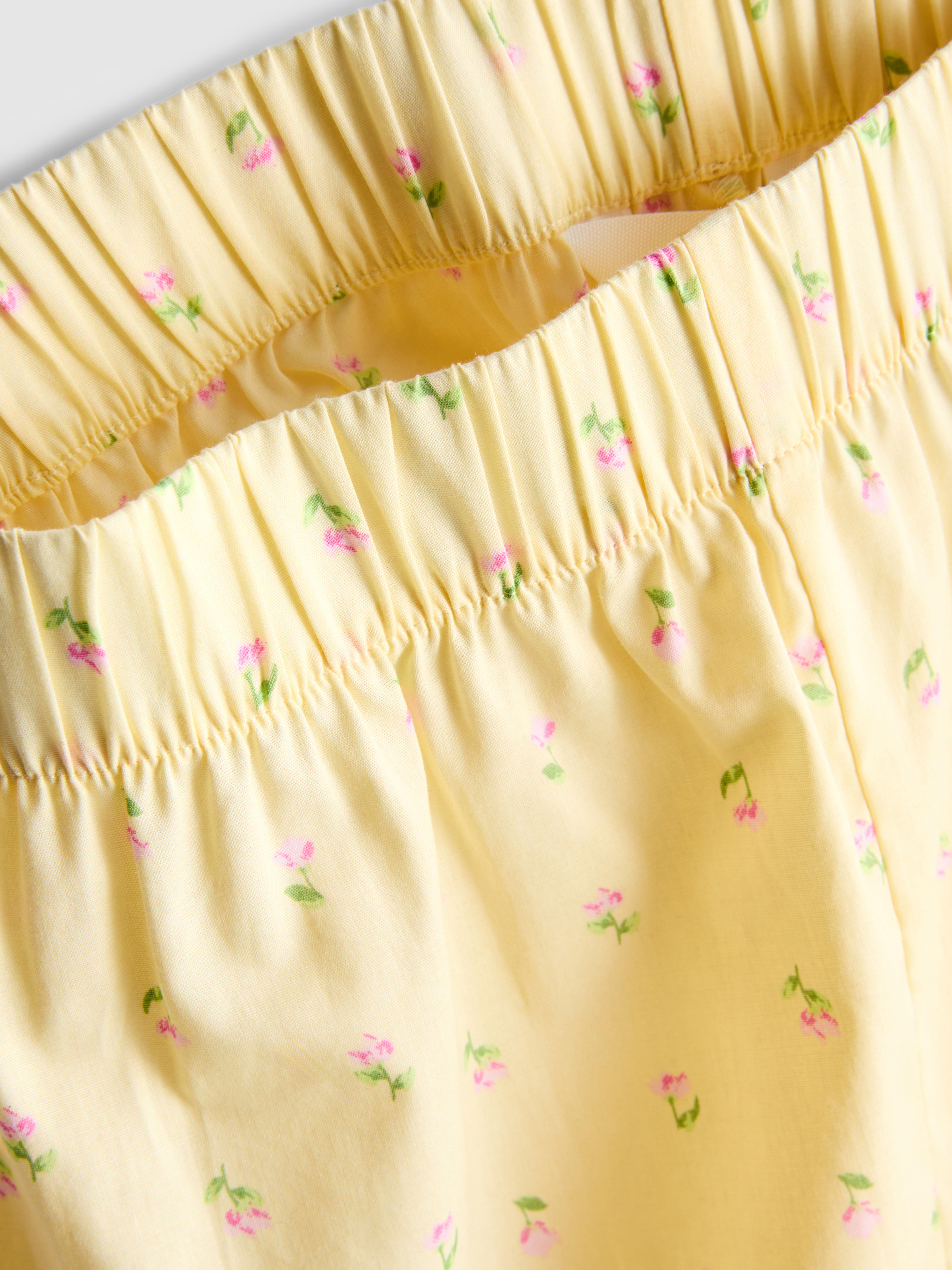 Cotton Woven Pajama Shorts