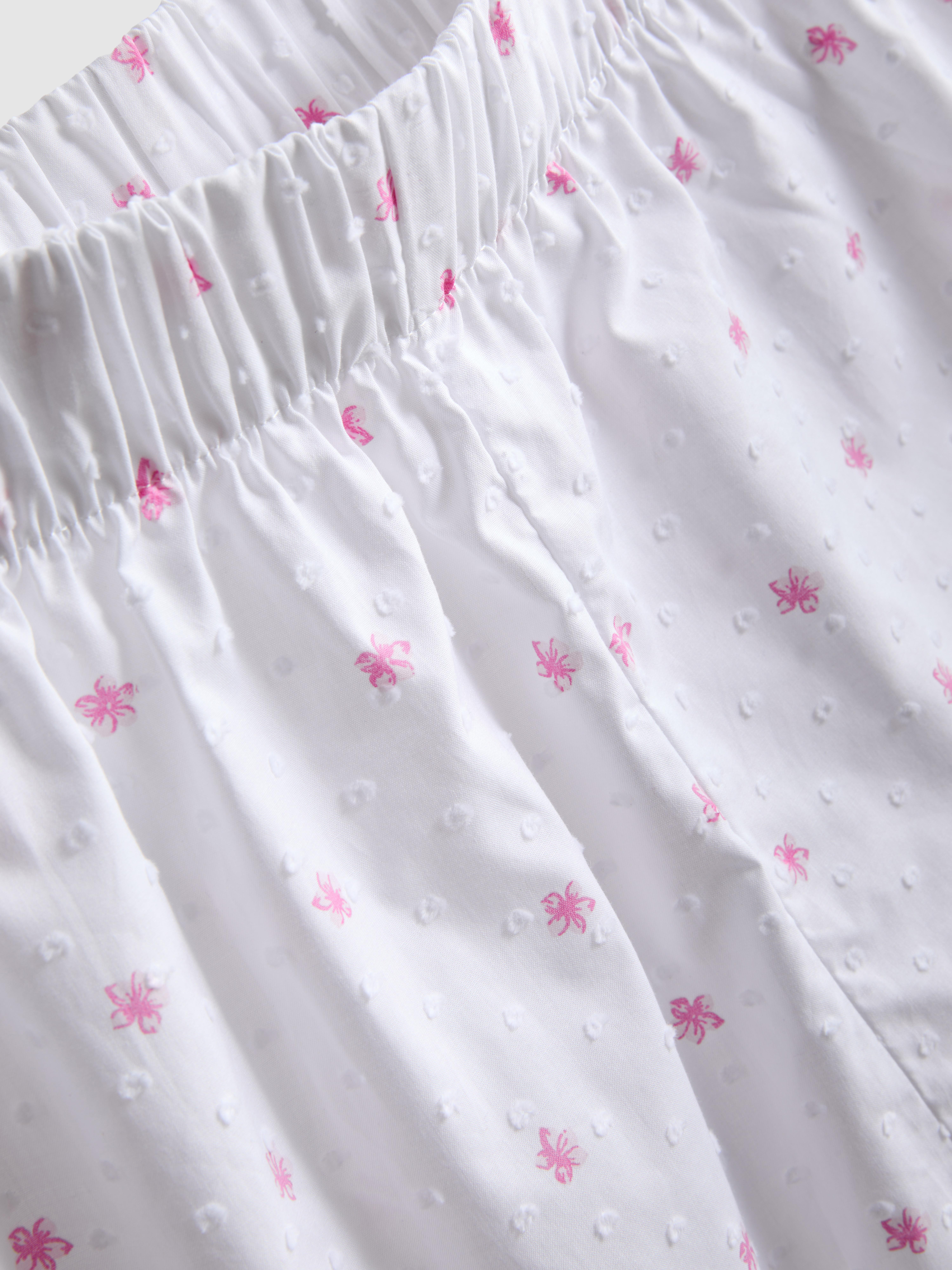 Calções pijama tecido algodão