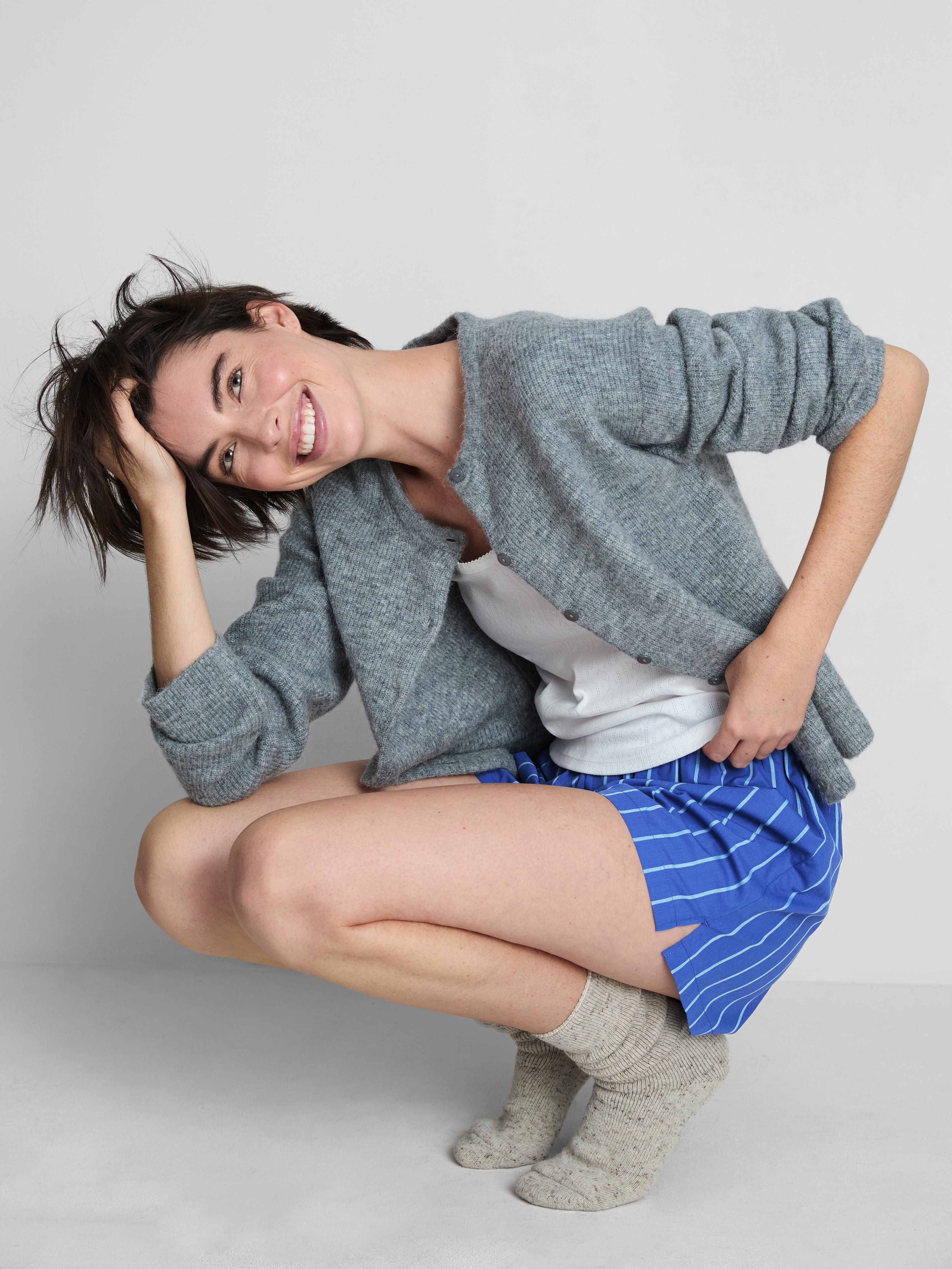 Pantaloni scurți de pijama din bumbac țesut