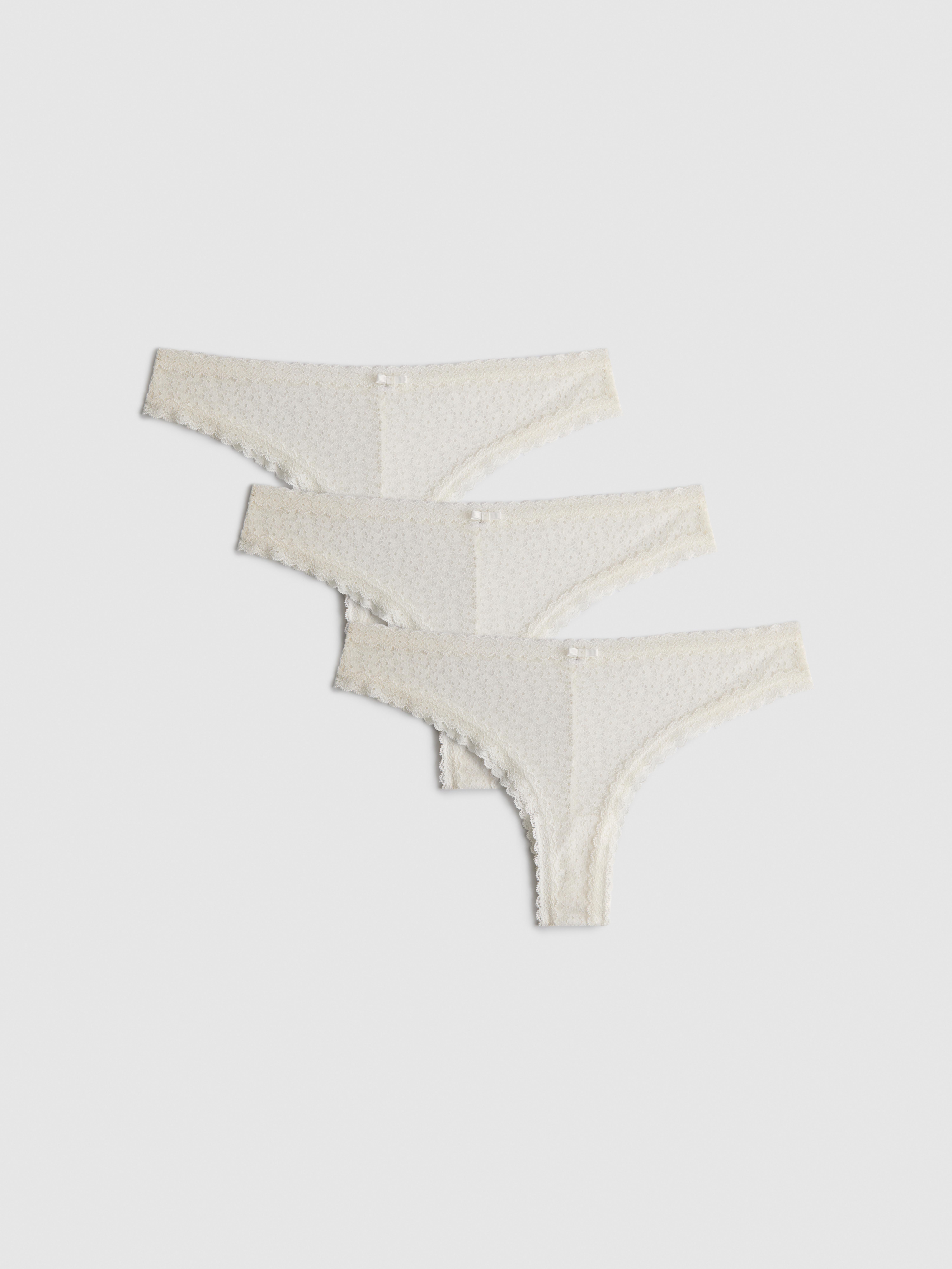 Brazil-Slips aus Spitze, 3er-Pack