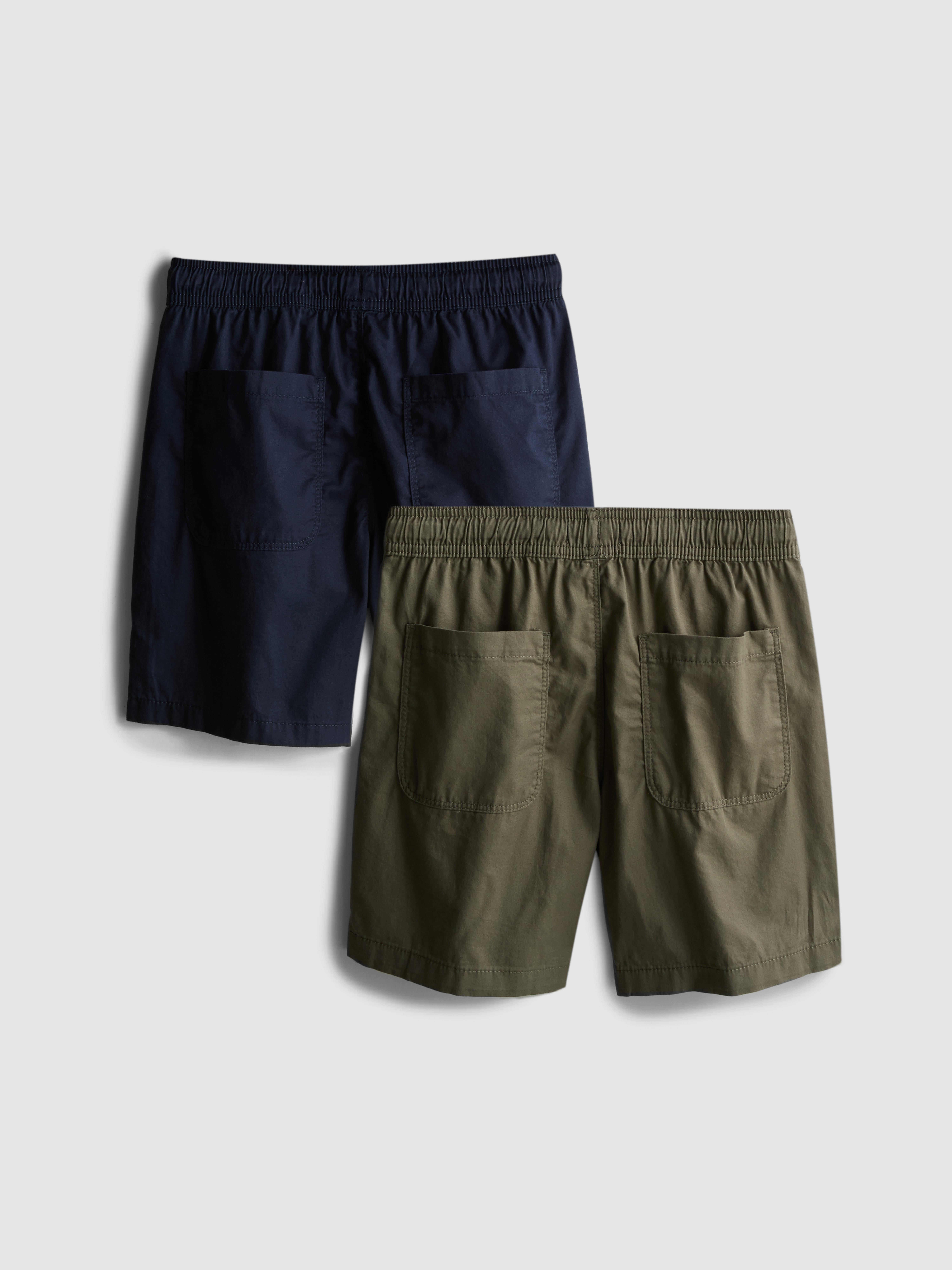 Boys Olive 7-15yrs | 2pk Drawstring Shorts