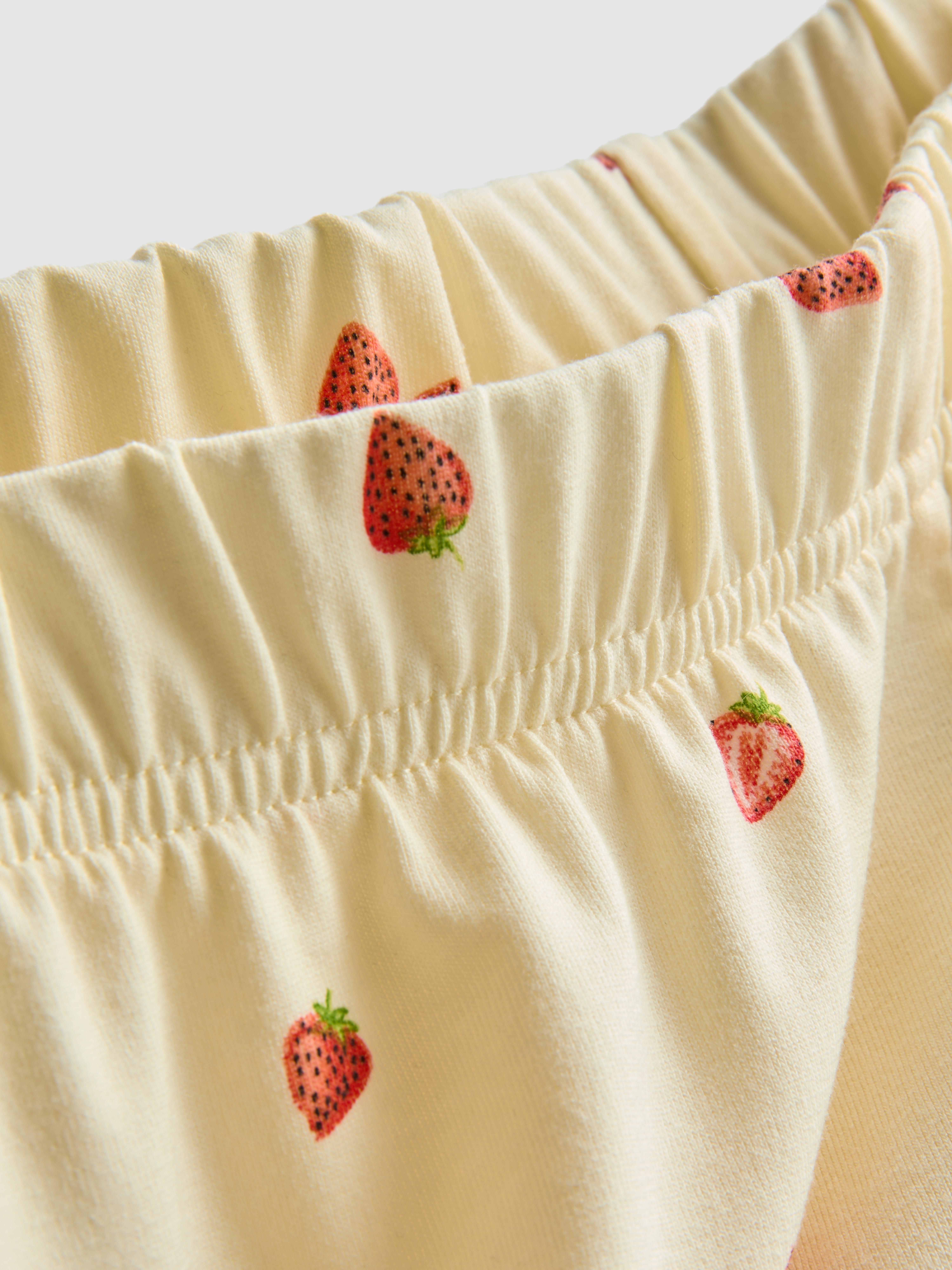 Women's Lemon Printed Shorty Boyfriend Pajamas