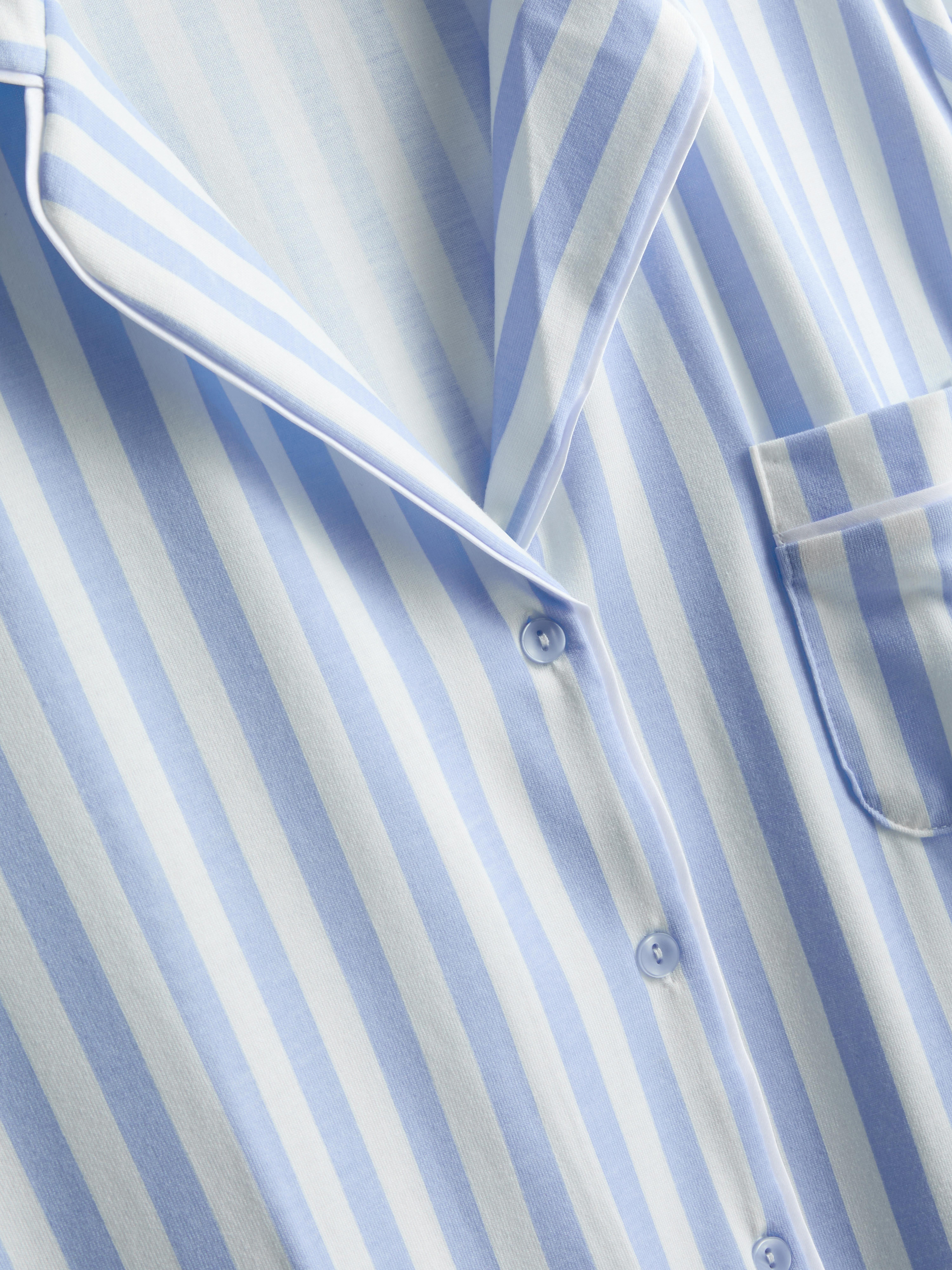 Korte boyfriend-pyjama met print