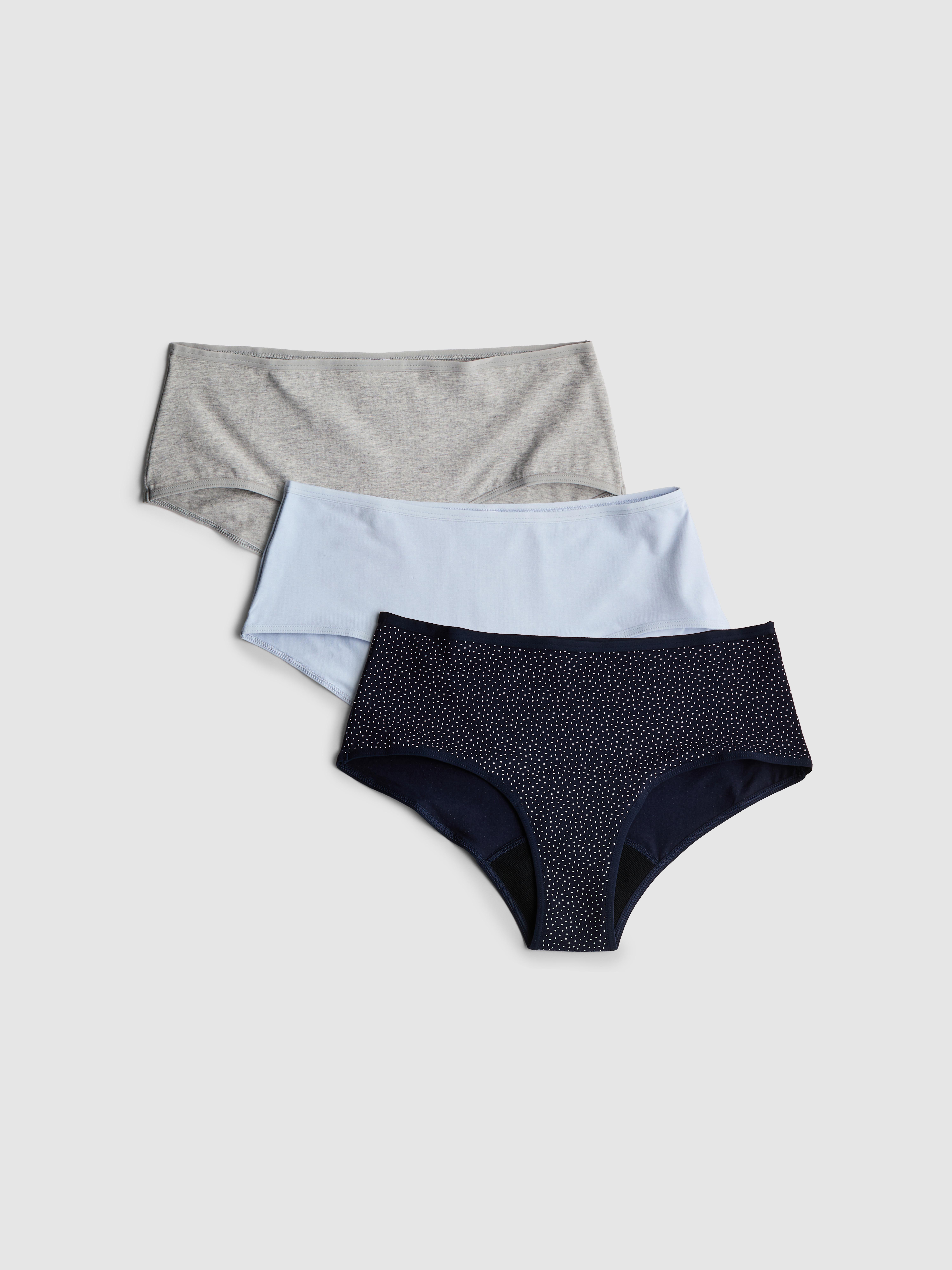 Perioden-Hipster mit hohem Baumwollanteil, 3er-Pack