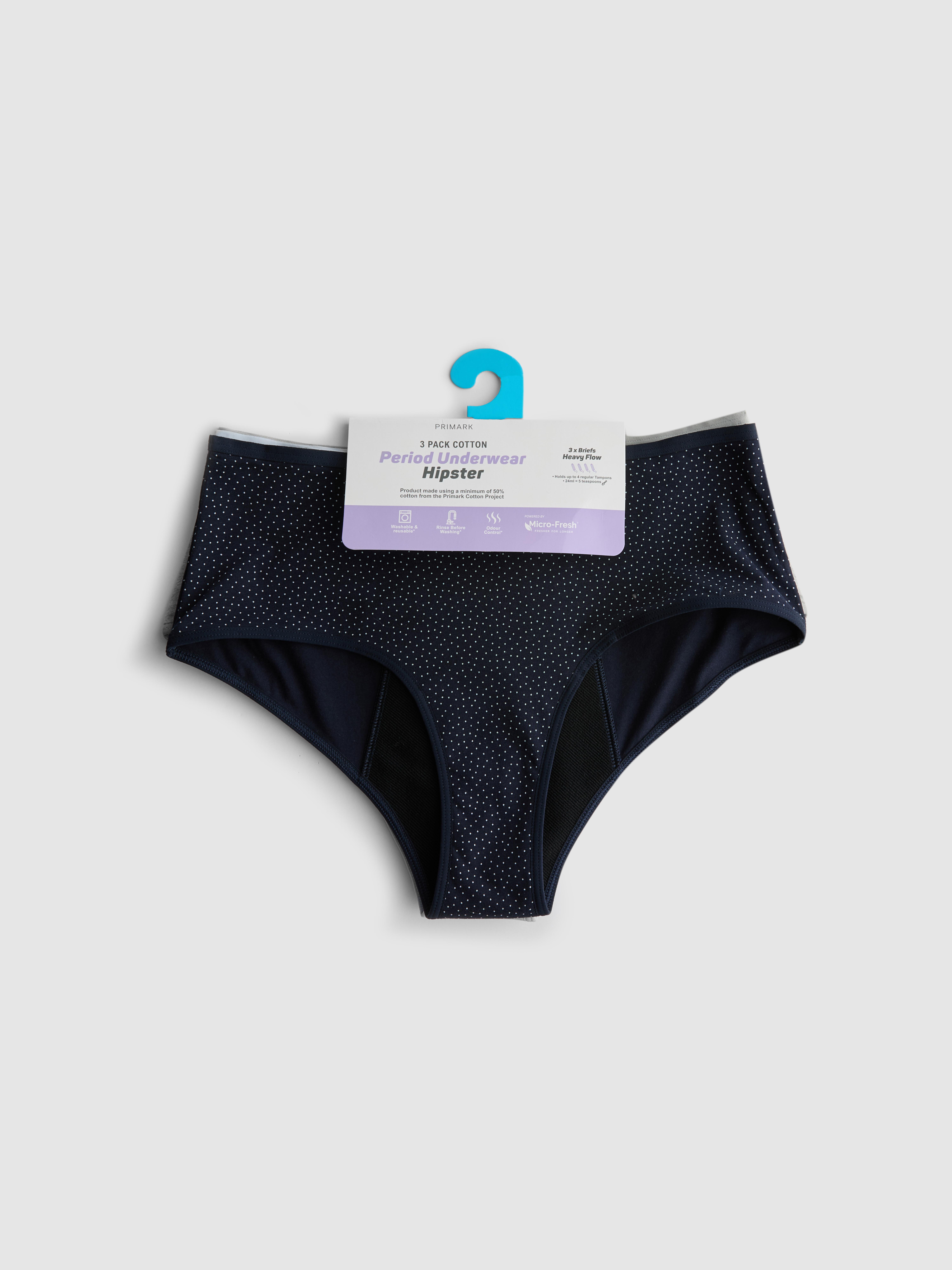 Hipster-Periodenslips für starke Blutungen, 3er-Pack