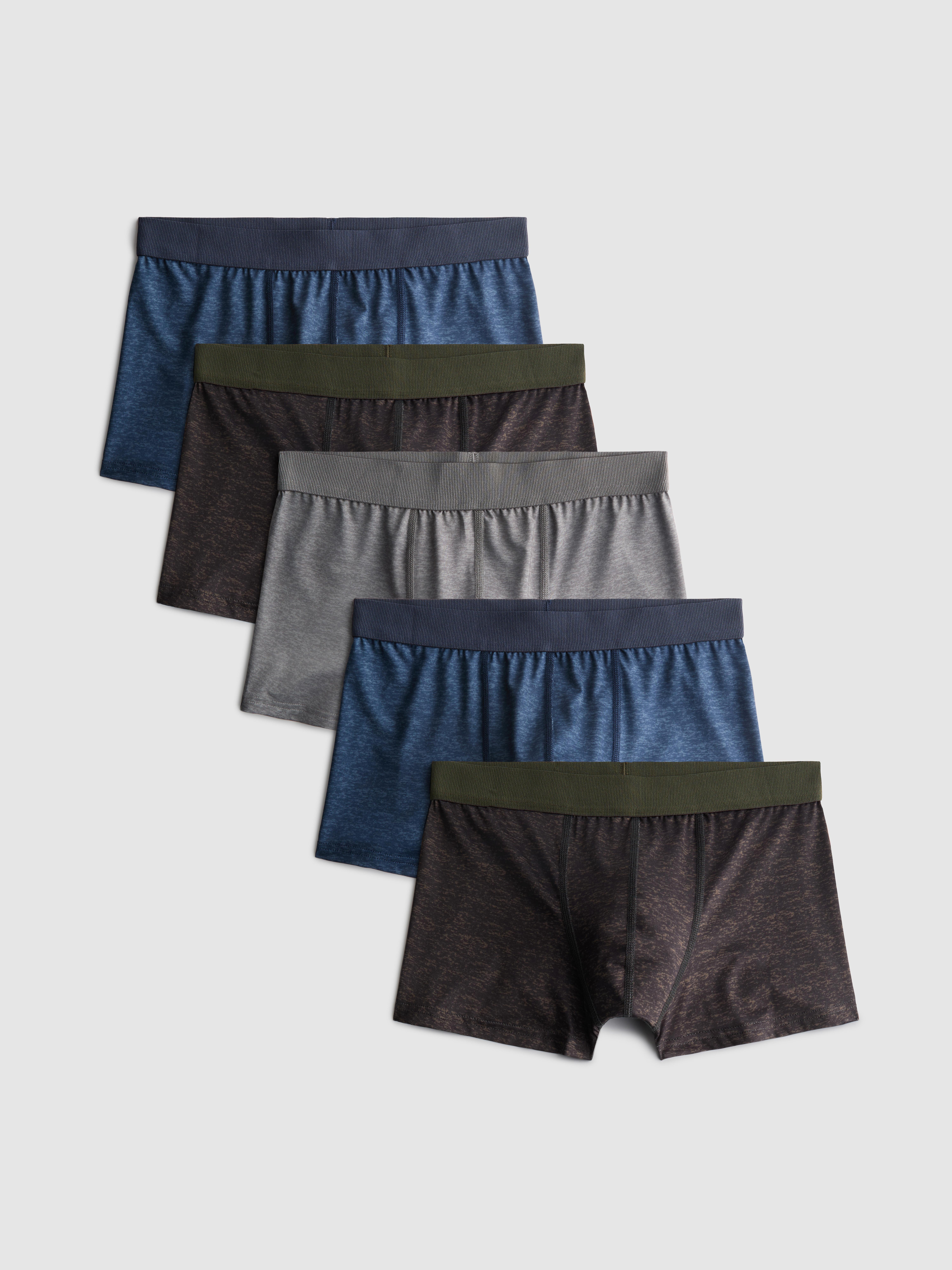 Gemêleerde boxers met elastische taille, set van 5
