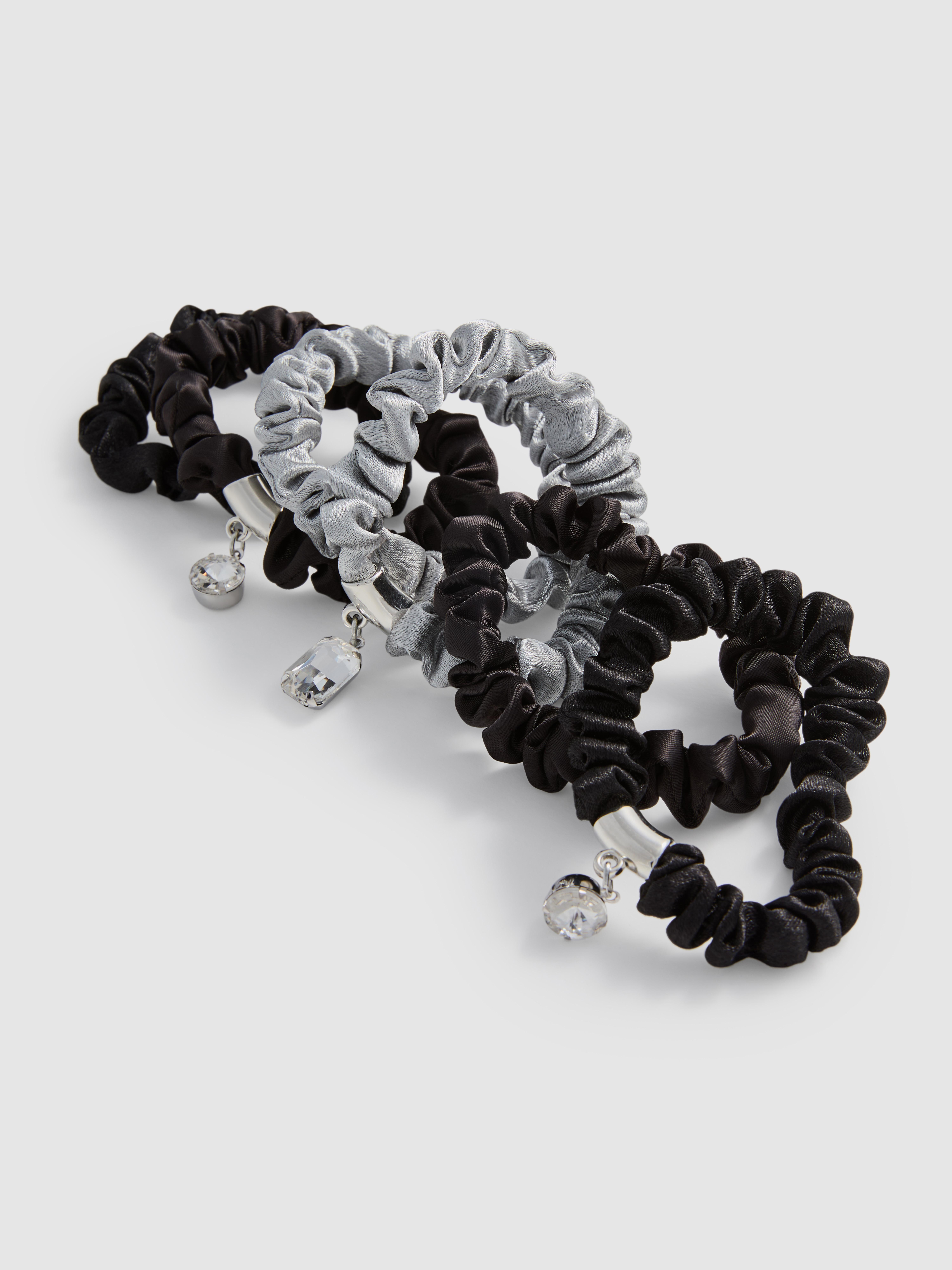 6pk Charm Hair Scrunchies