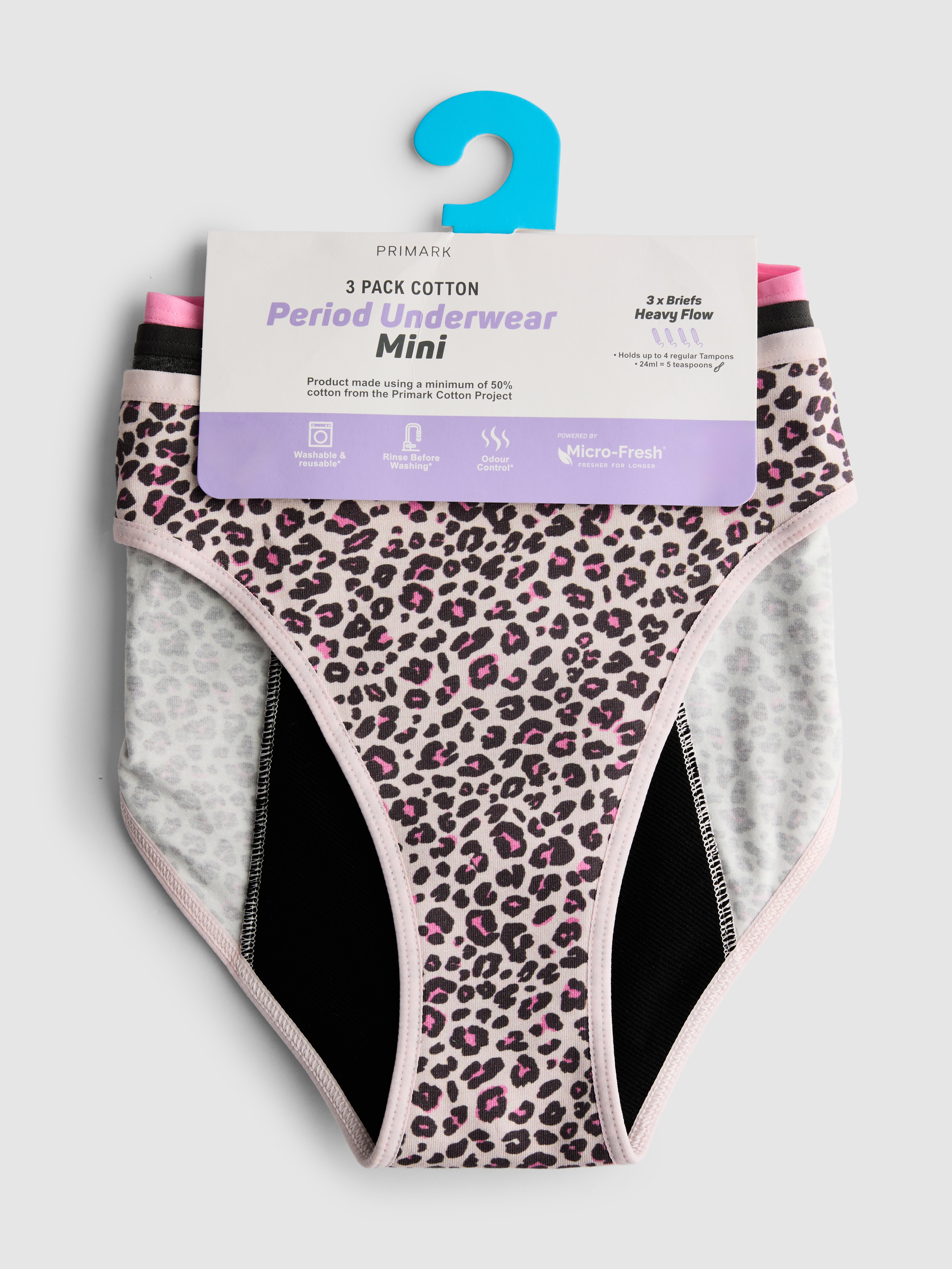 Mini-Periodenslips für starke Blutungen, 3er-Pack