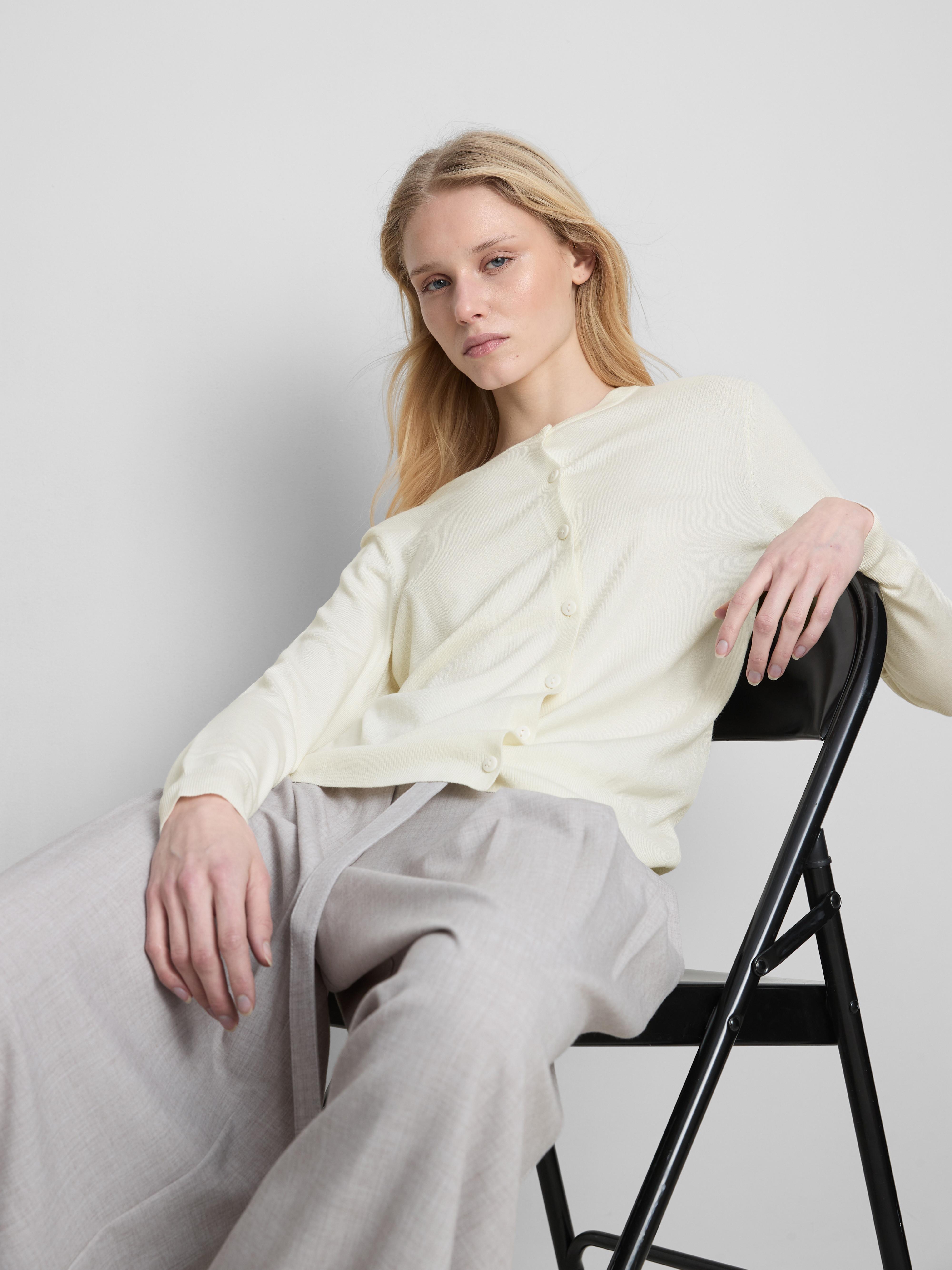 Essential Crew Neck Cardigan