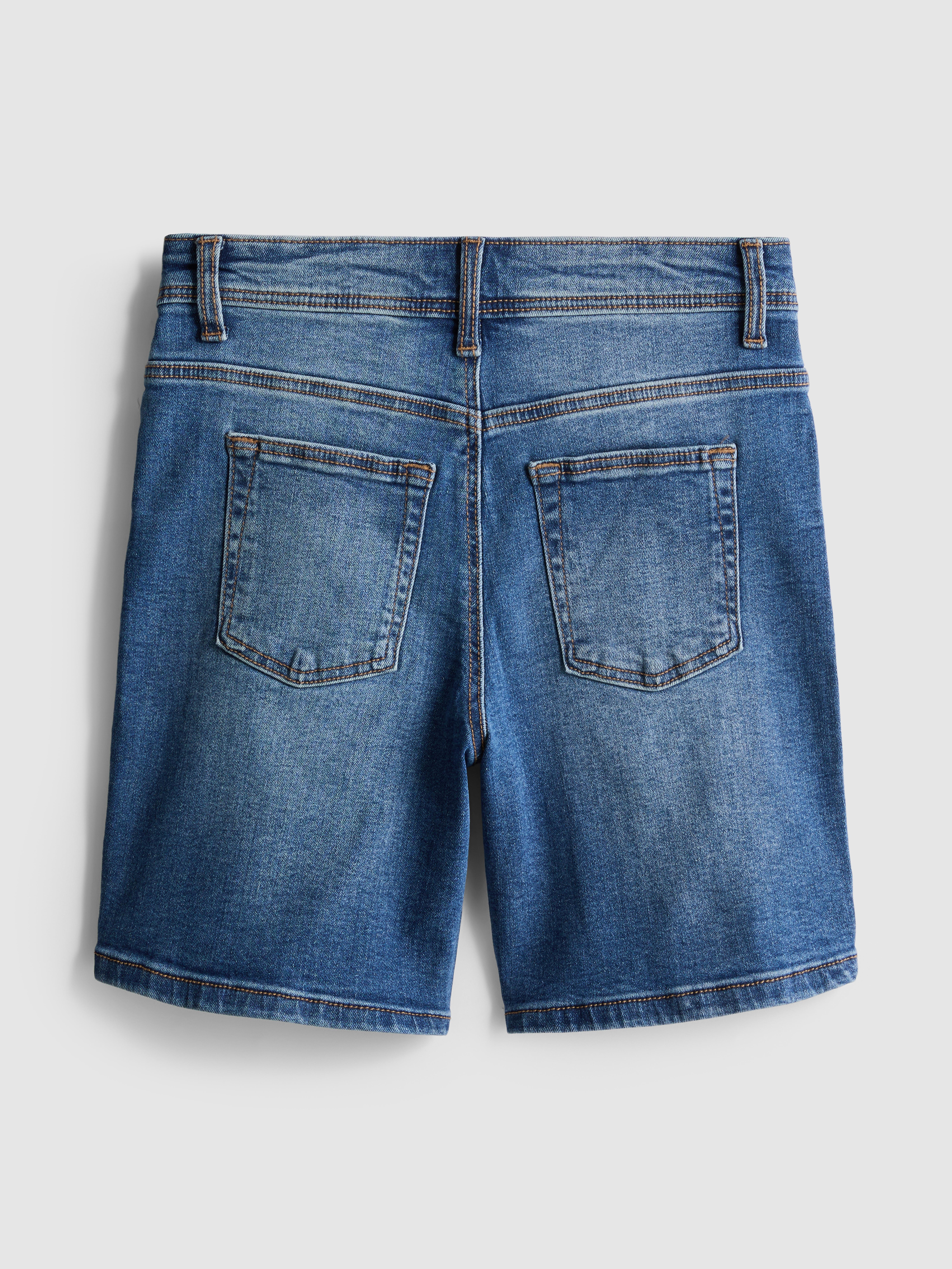 1.5-7yrs | Straight-Leg Denim Shorts